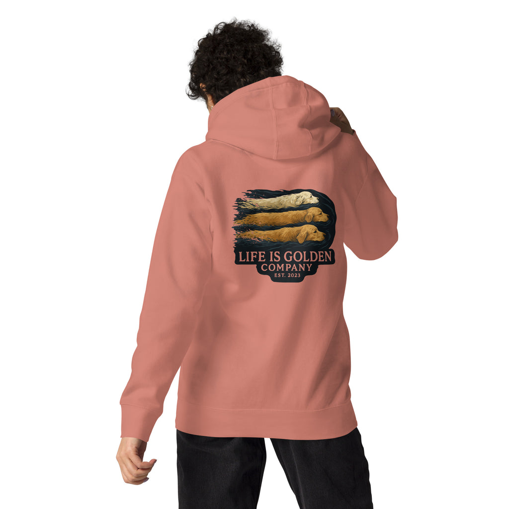 3 Dogs Swimming hoodie