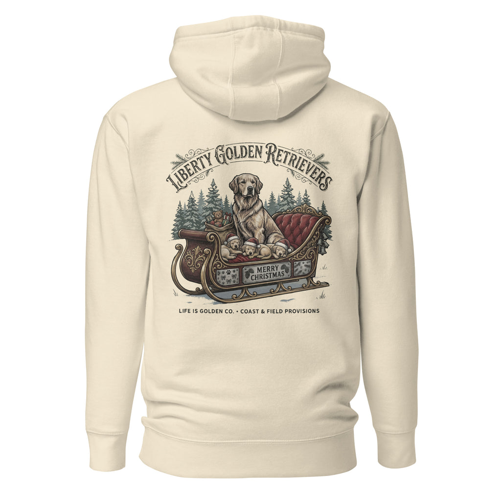 Liberty Goldens Christmas Unisex Hoodie