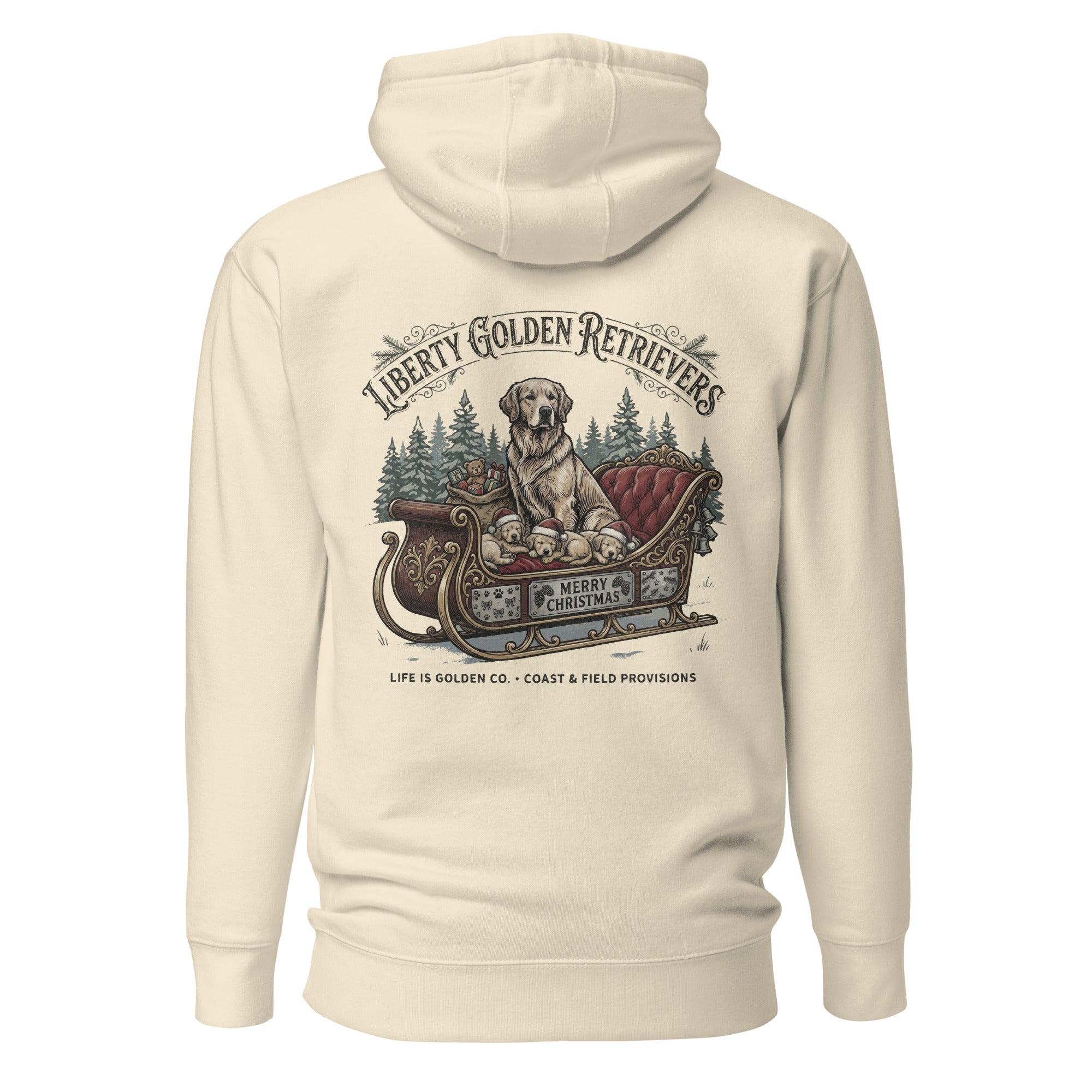 Liberty Goldens Christmas Unisex Hoodie