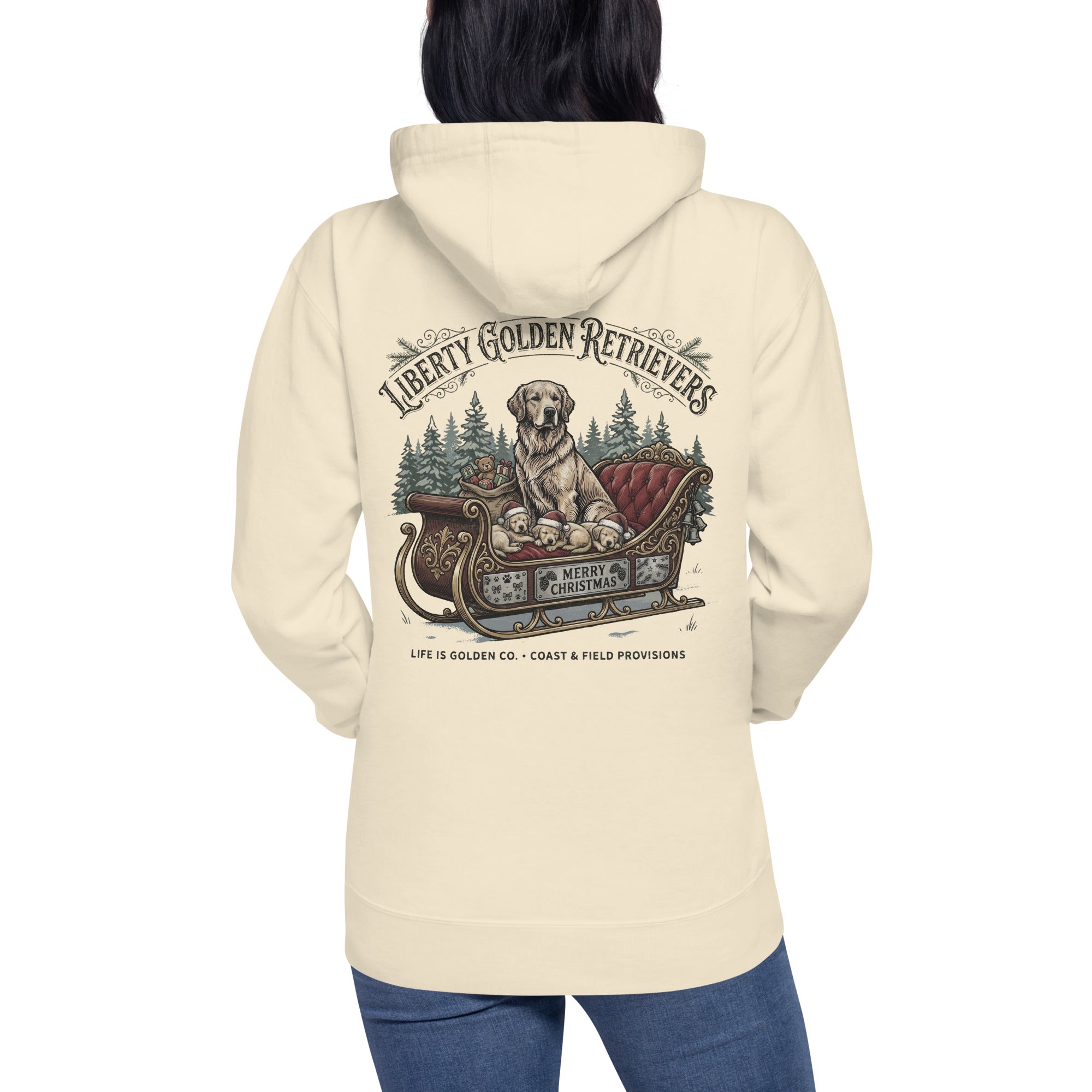 Liberty Goldens Christmas Unisex Hoodie