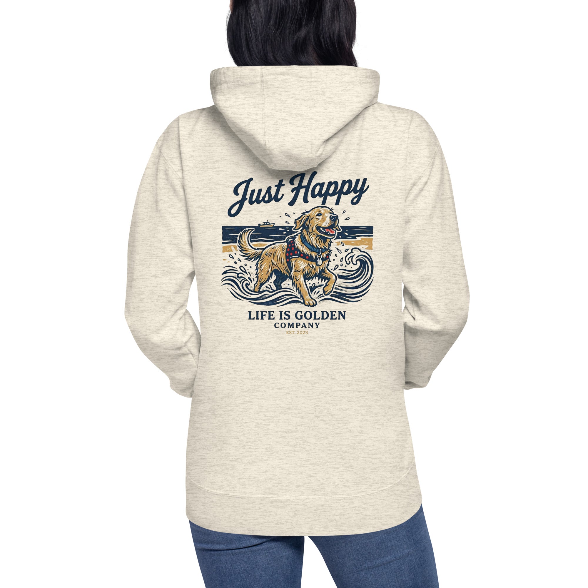 Just Happy Unisex Hoodie