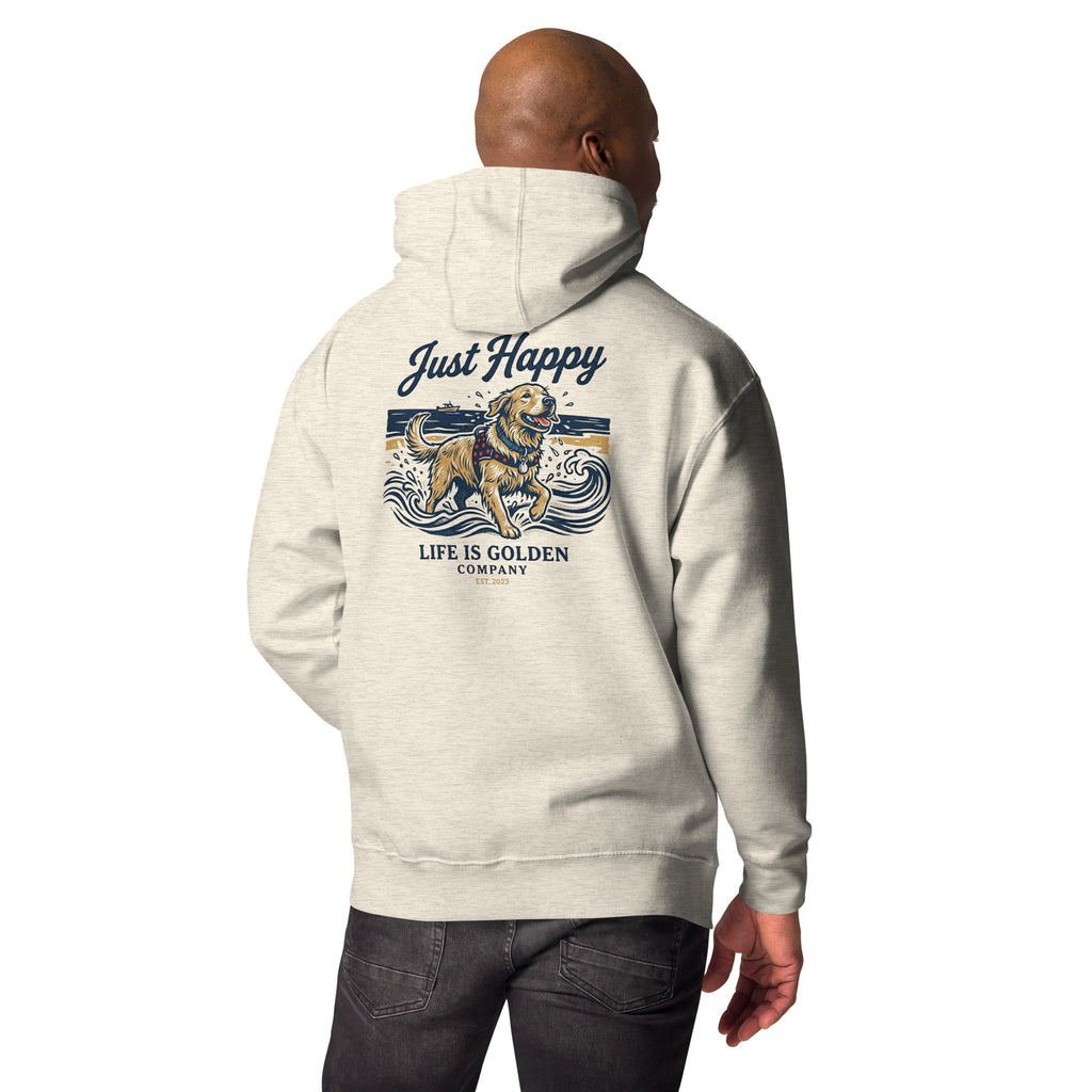 Just Happy Unisex Hoodie