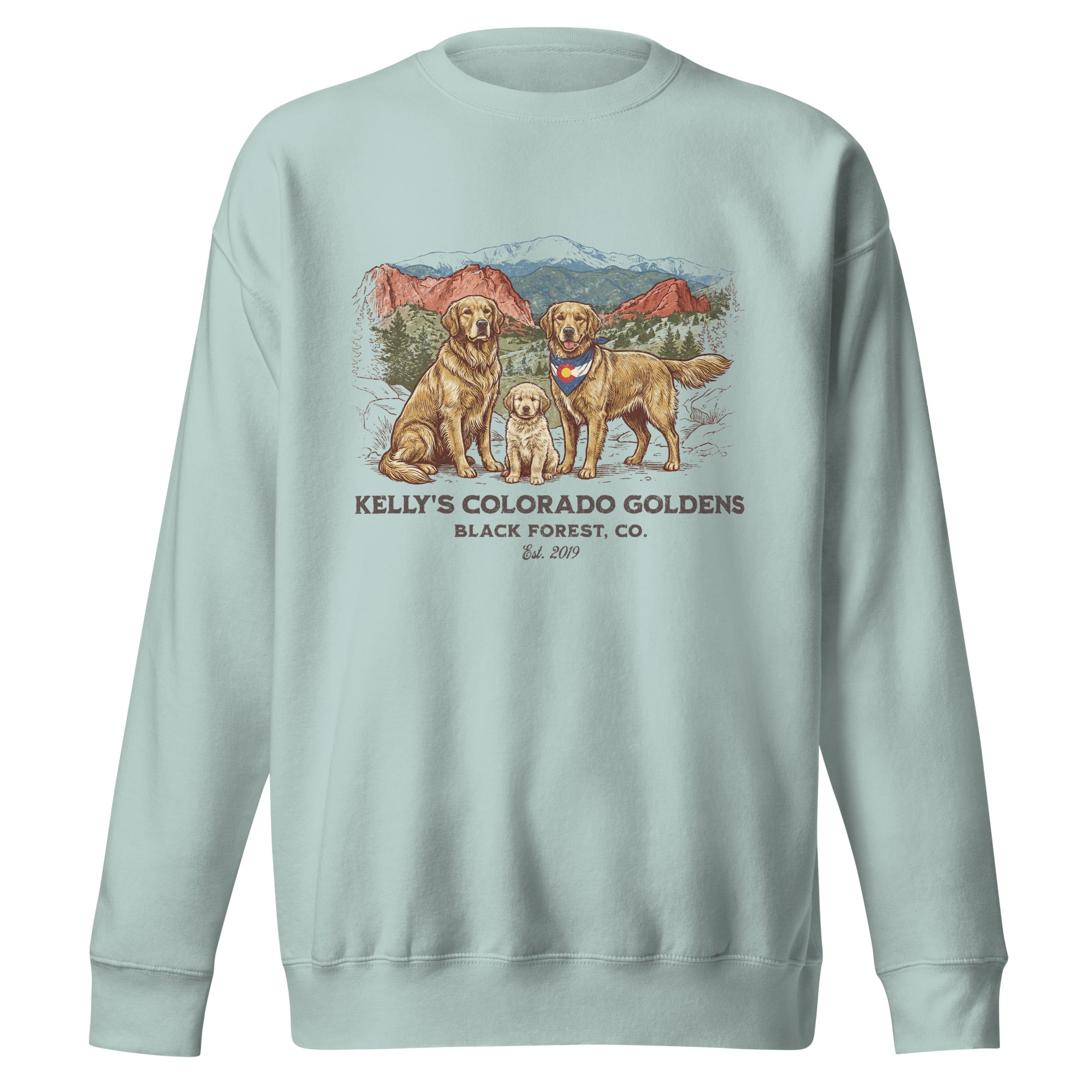 Kelly's CO Goldens Unisex Crew Neck Sweatshirt