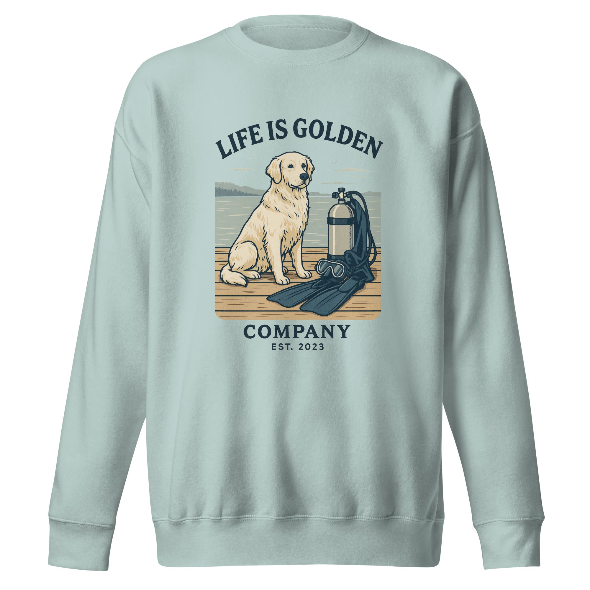 Scuba Pup Unisex  Crew Neck
