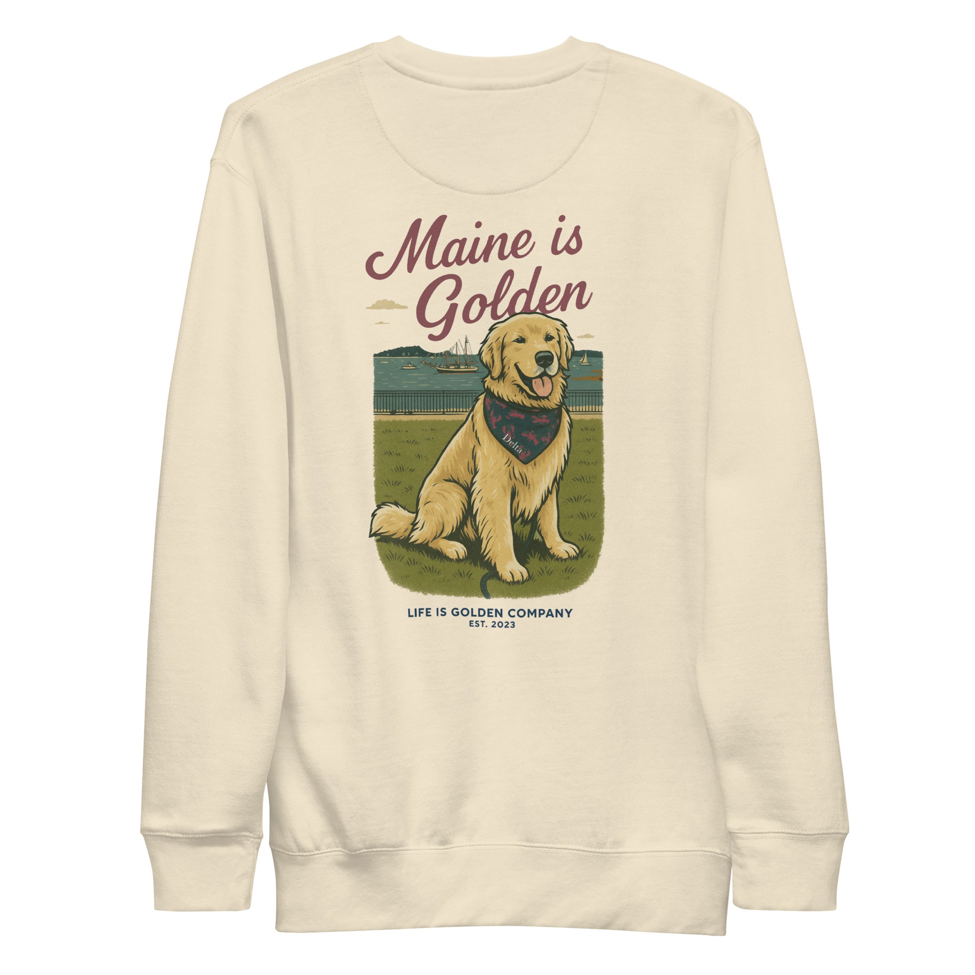 Maine is Golden Crew Neck