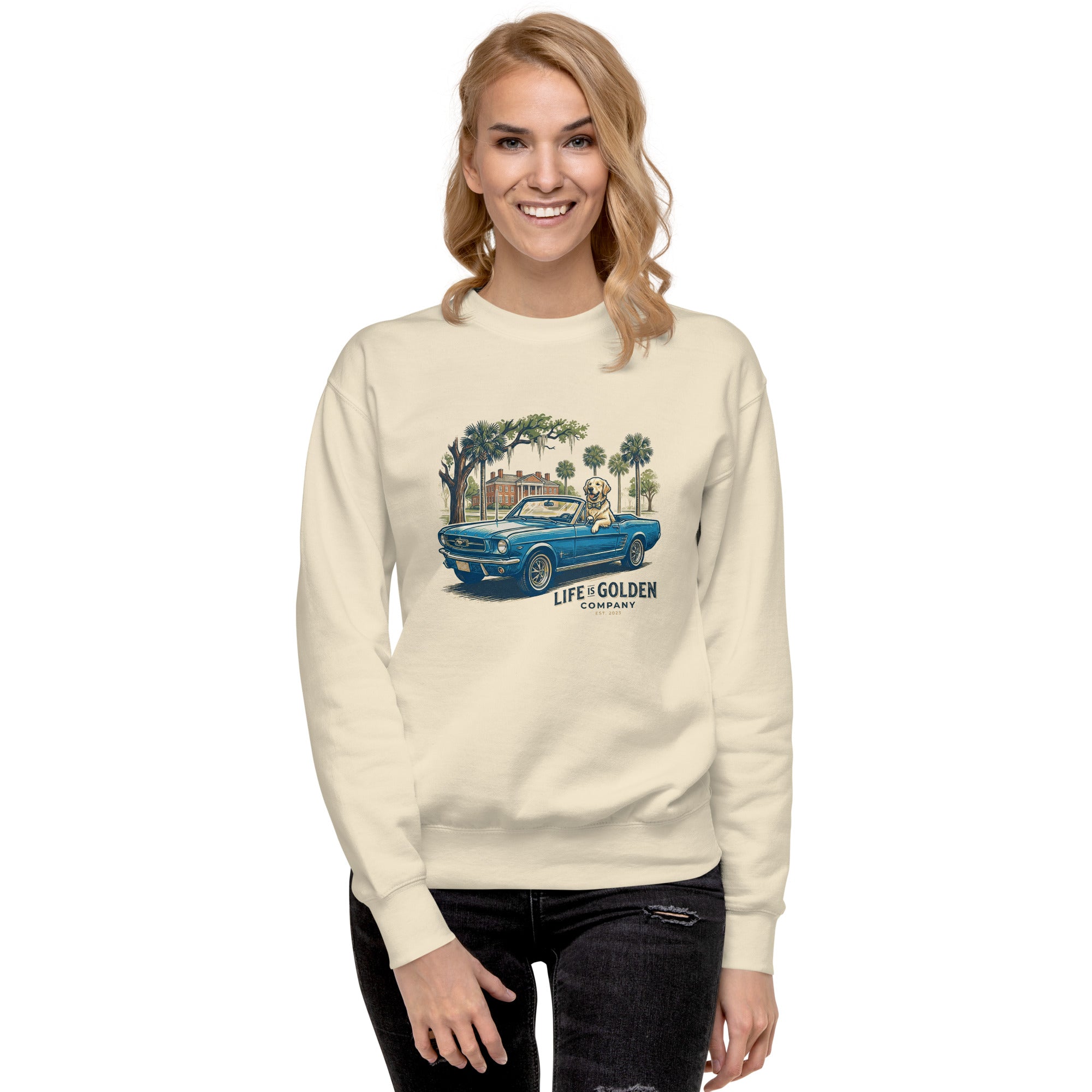 Electric Blue Cruise Unisex Crew Neck