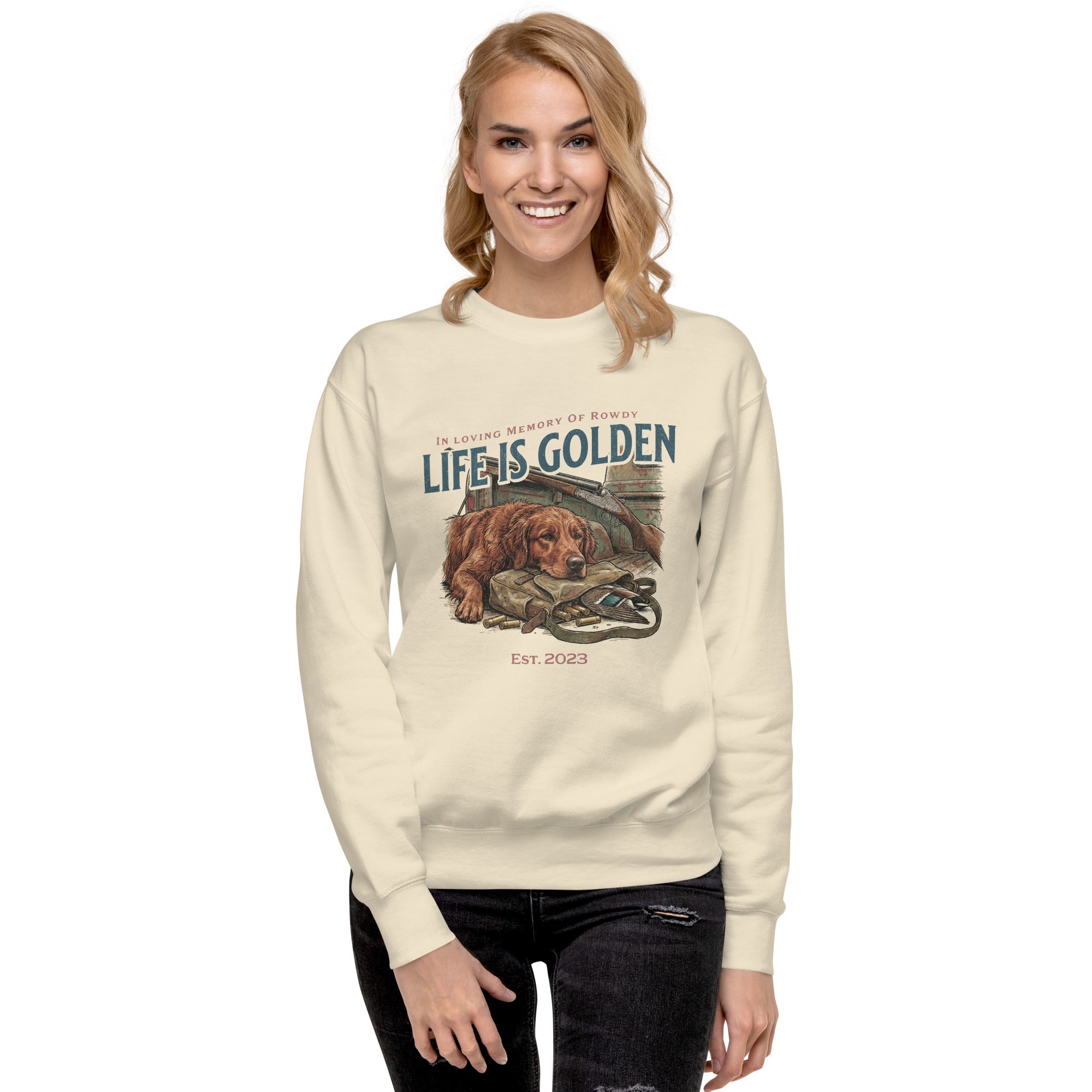Th Rowdy Unisex Premium Crew Neck Sweatshirt