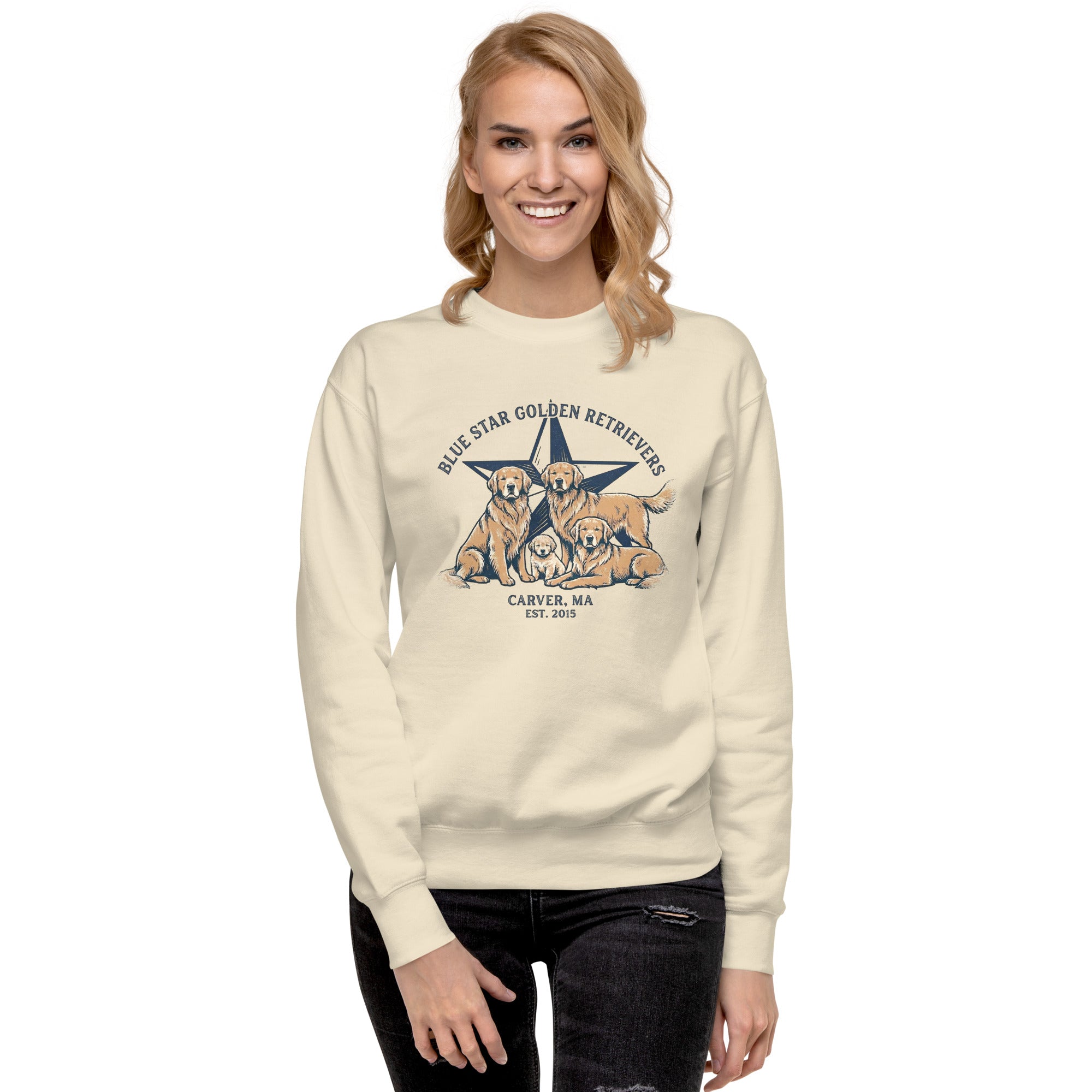 Blue Star Unisex Crew Neck