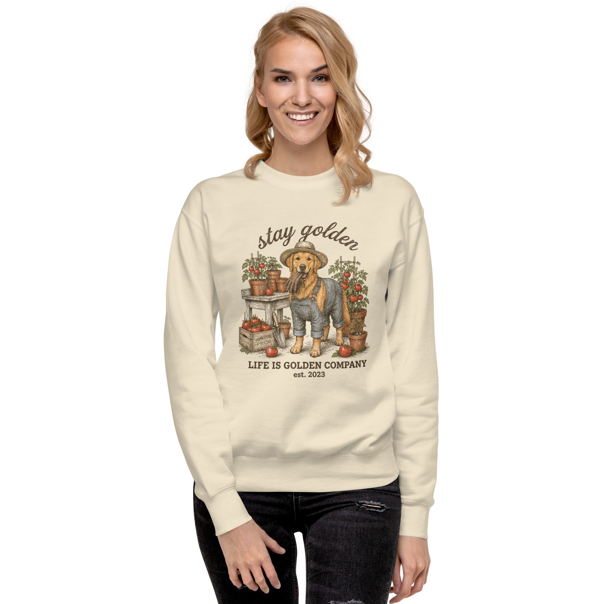 Stay Golden Tomato Gardner Unisex Crew Neck