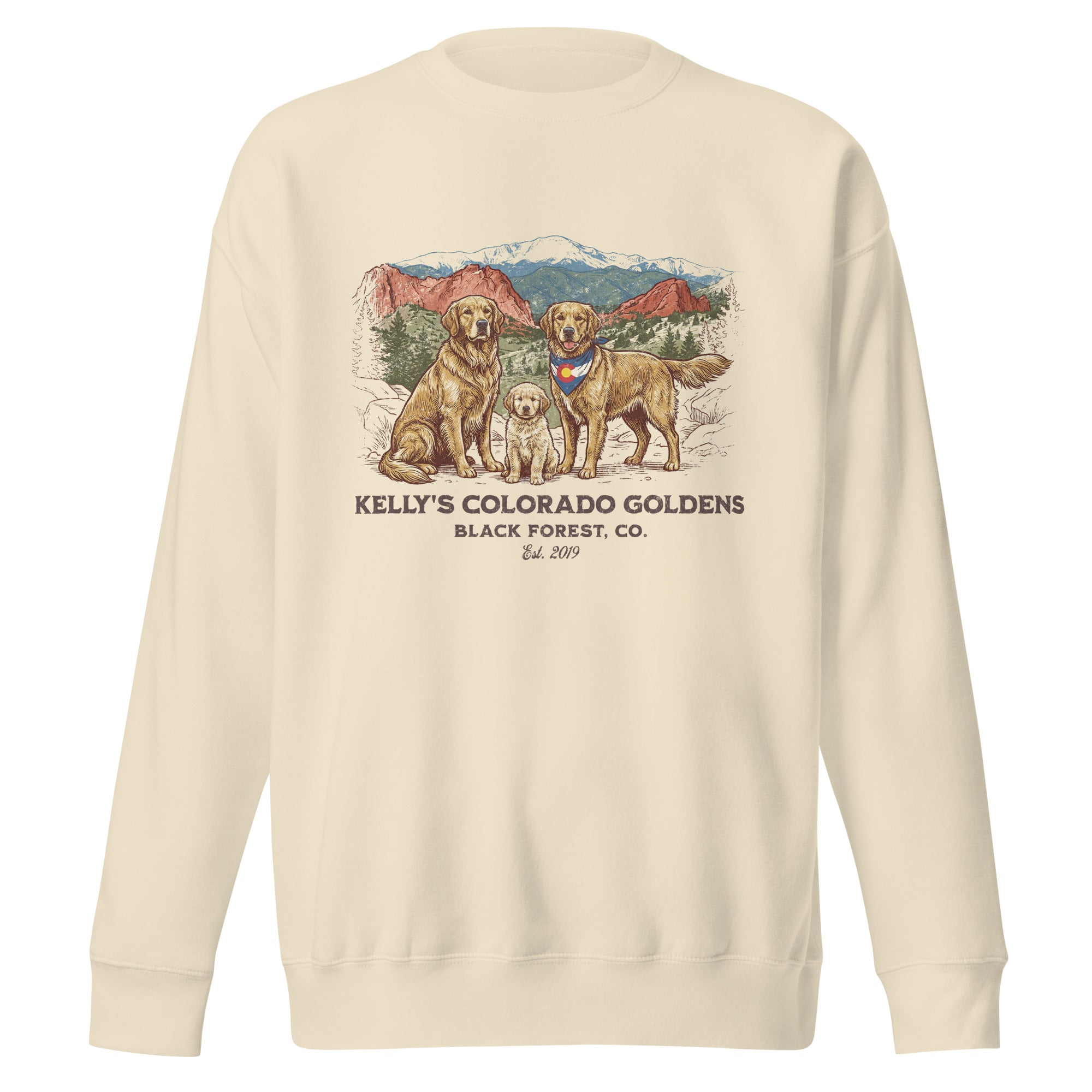 Kelly's CO Goldens Unisex Crew Neck Sweatshirt