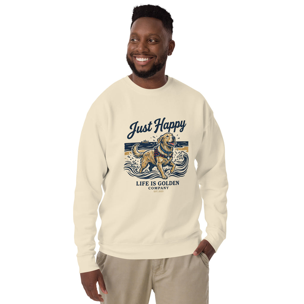 Just Happy Unisex Crew Neck