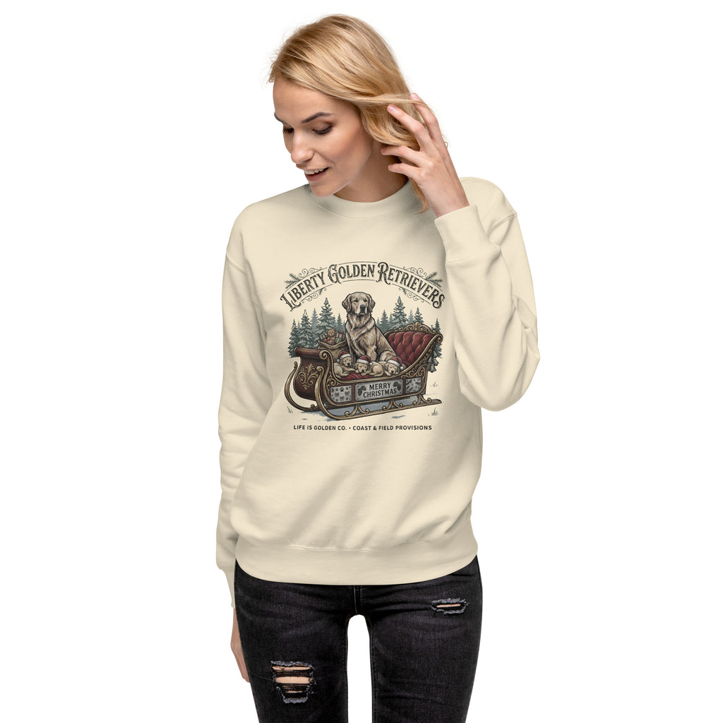 Liberty Goldens Christmas Unisex Crew Neck