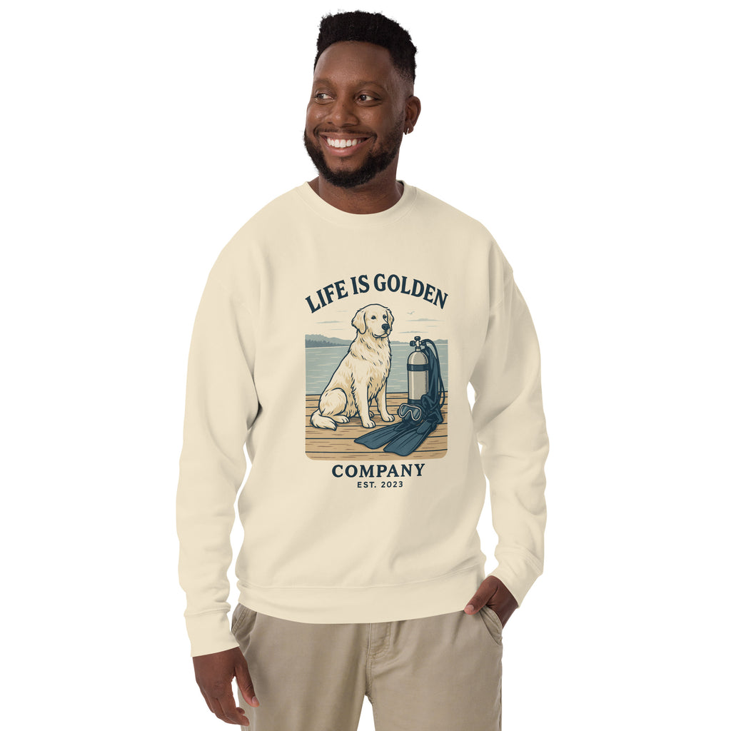 Scuba Pup Unisex  Crew Neck