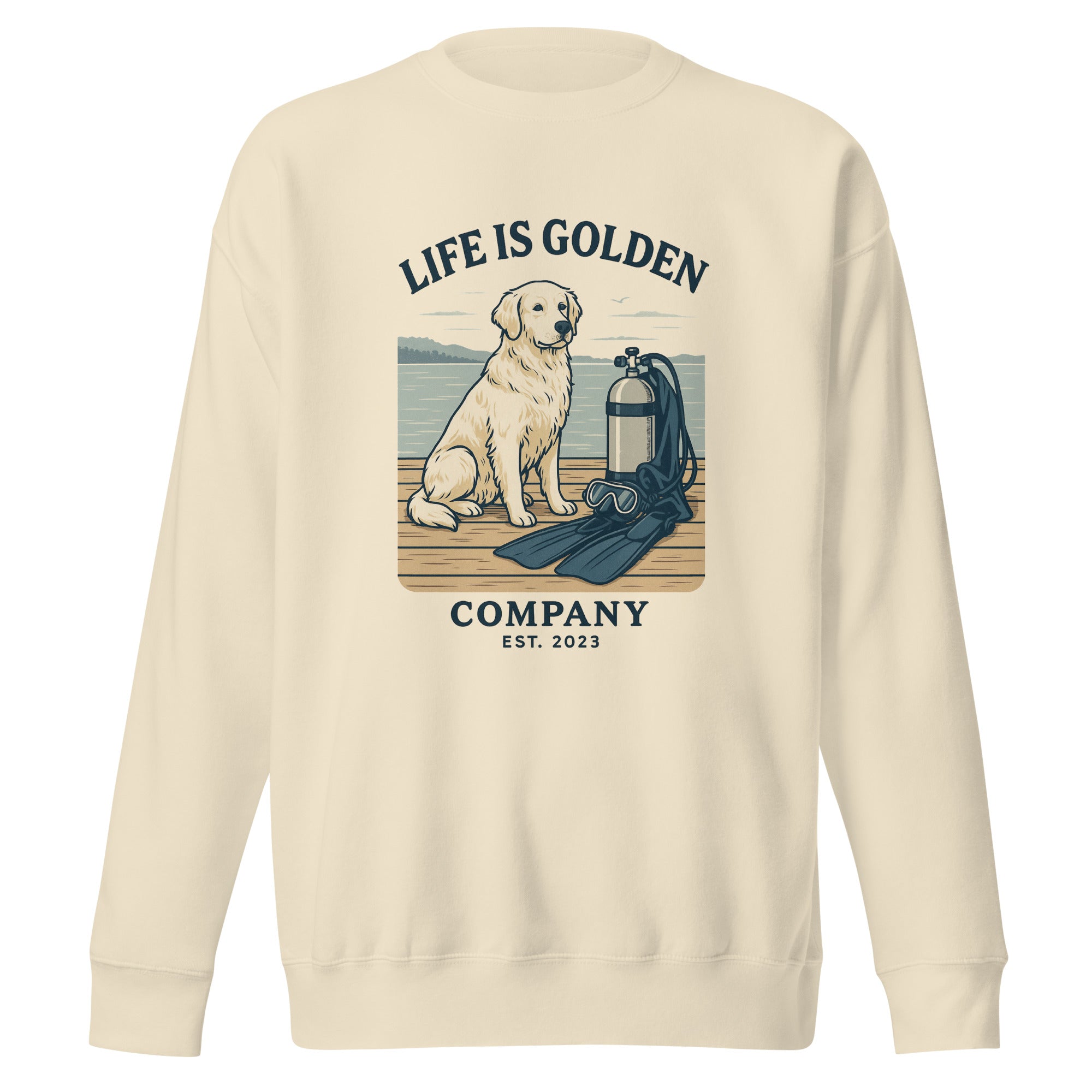 Scuba Pup Unisex  Crew Neck