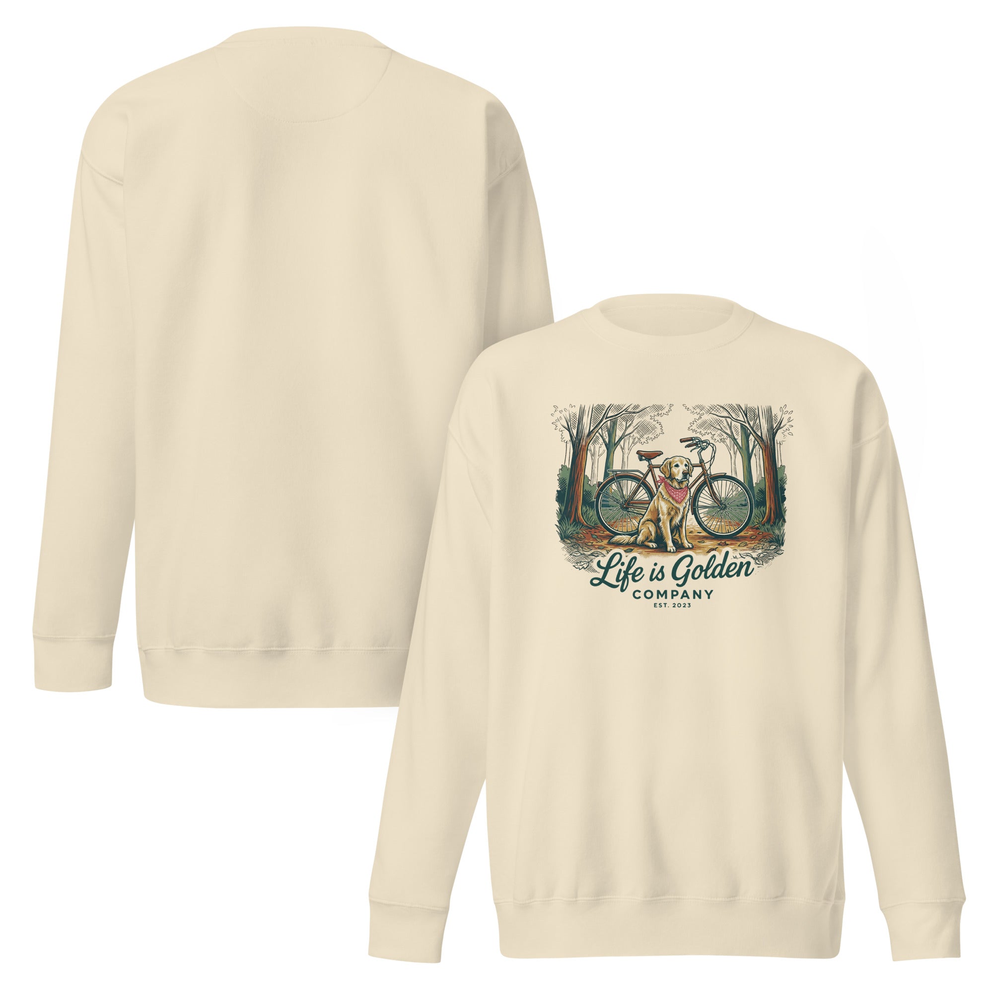 Pedal and Paws Unisex Crew Neck
