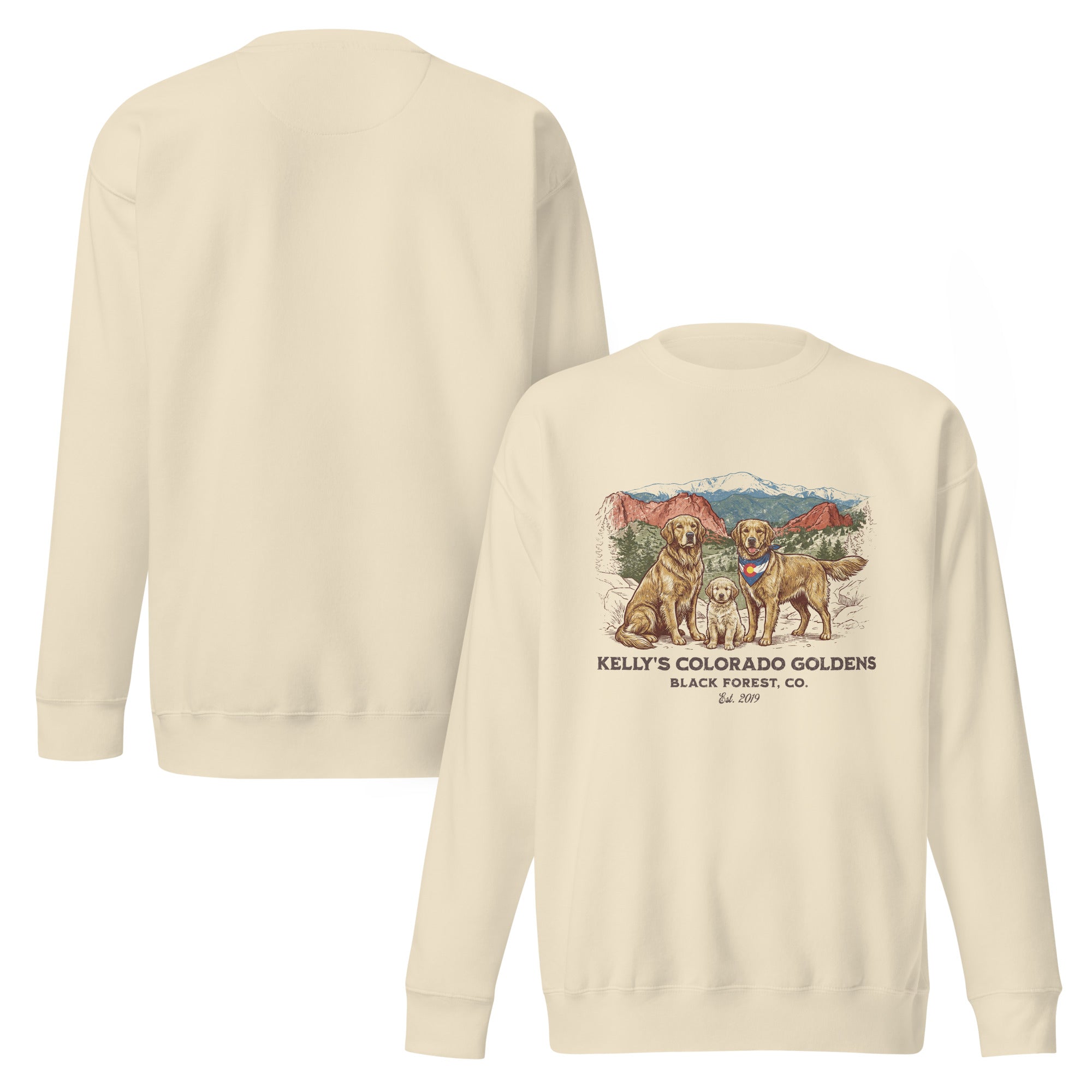 Kelly's CO Goldens Unisex Crew Neck Sweatshirt