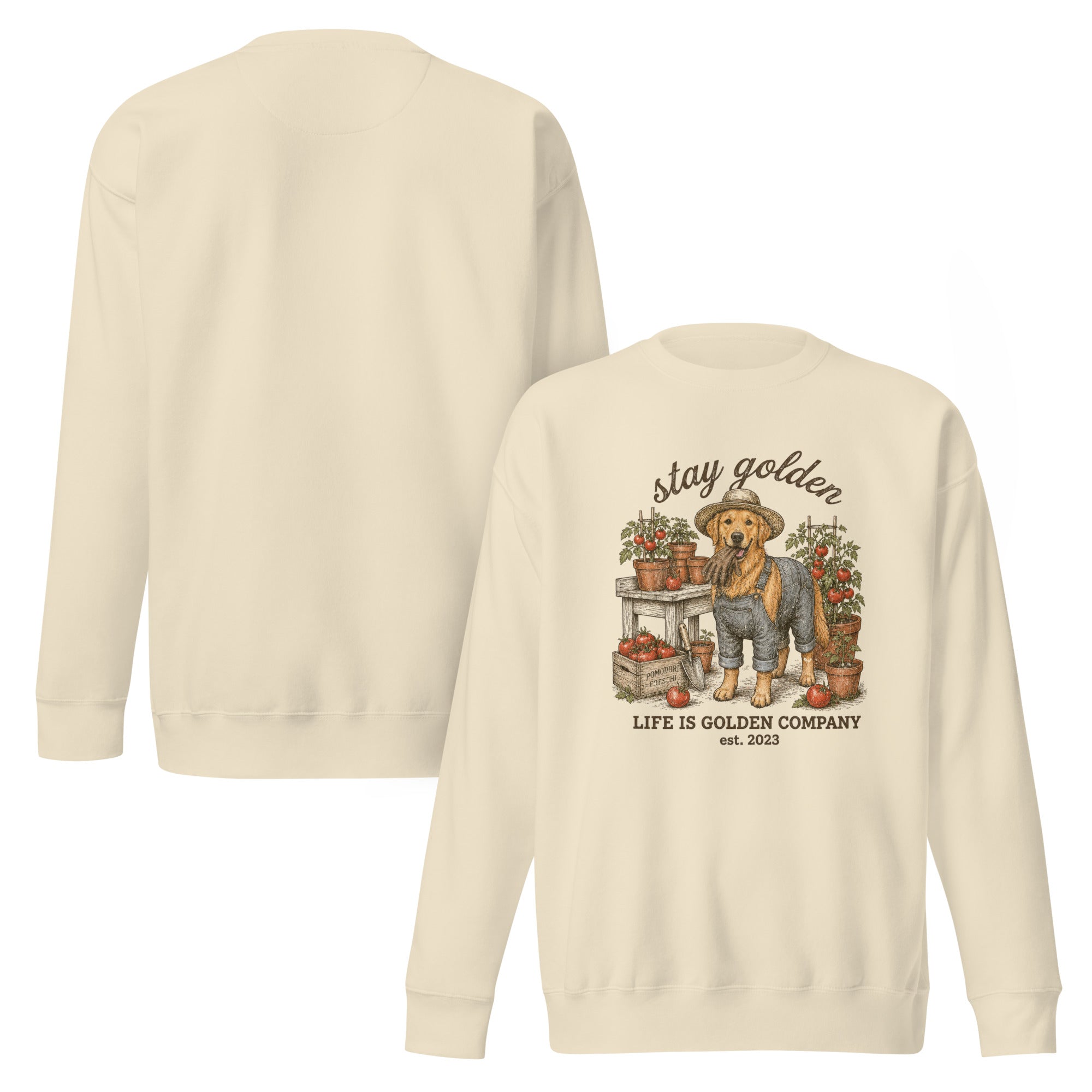 Stay Golden Tomato Gardner Unisex Crew Neck