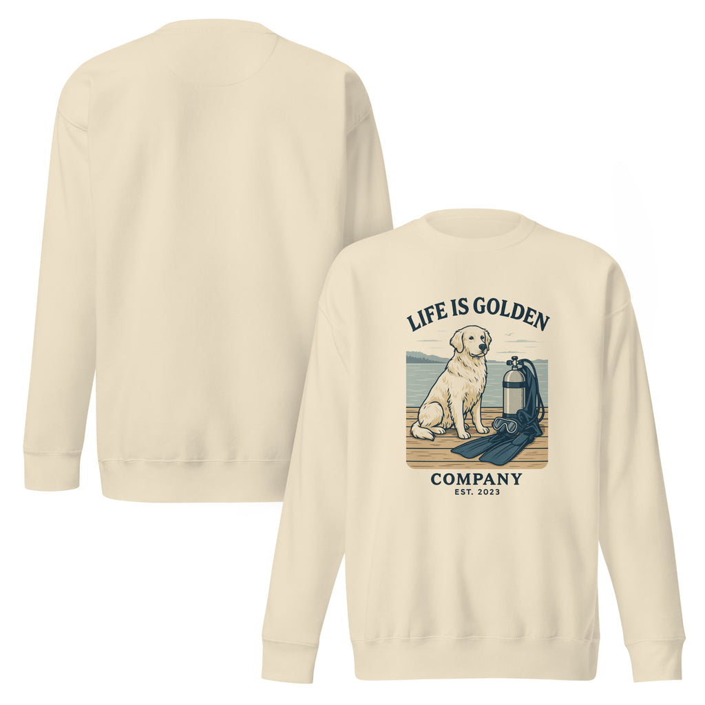 Scuba Pup Unisex  Crew Neck