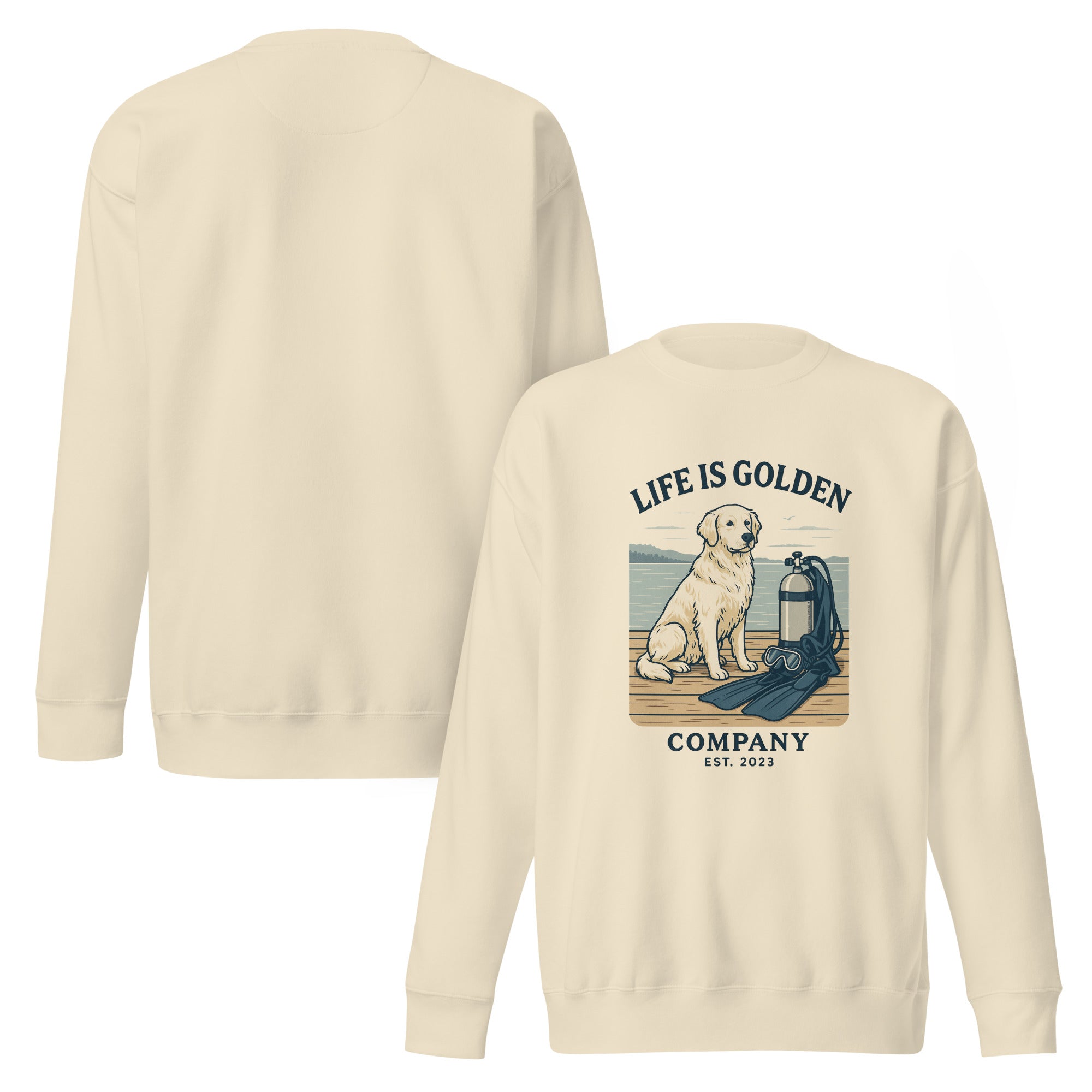 Scuba Pup Unisex  Crew Neck