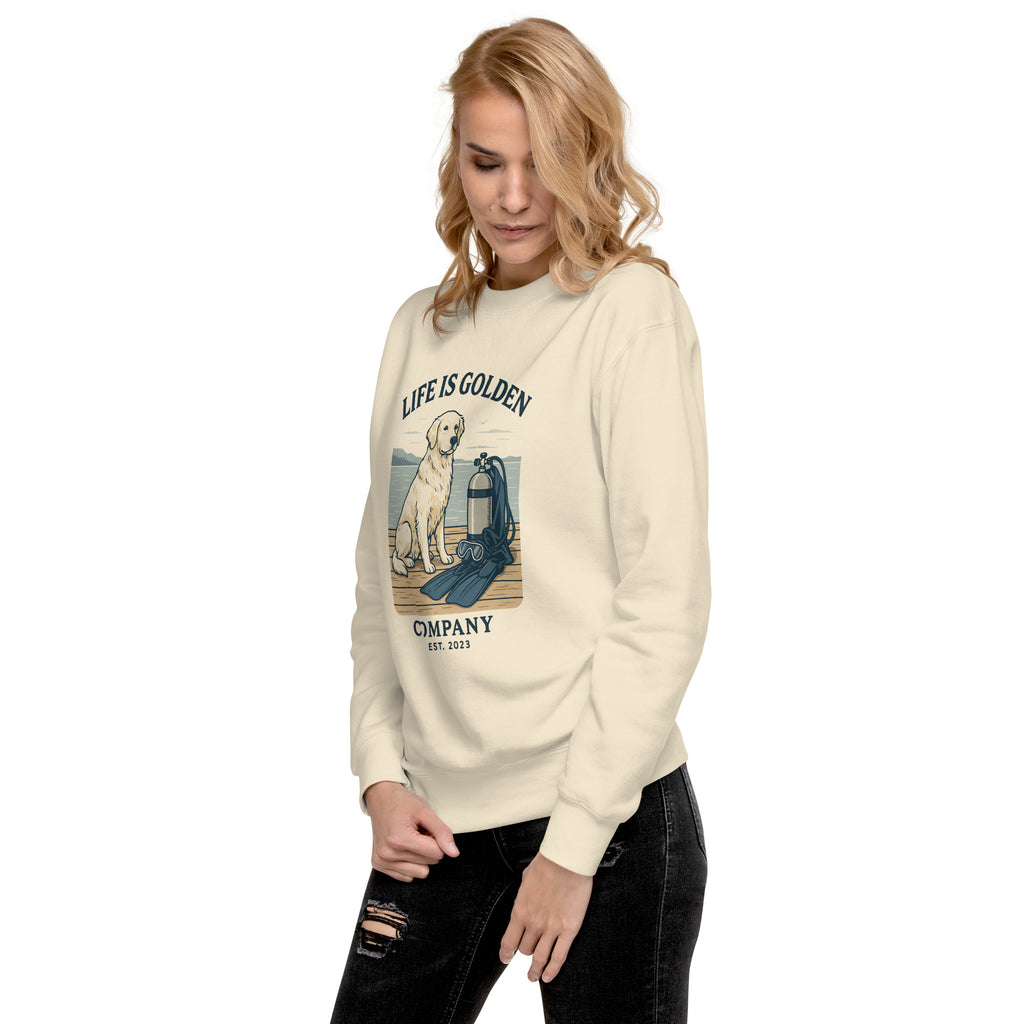 Scuba Pup Unisex  Crew Neck