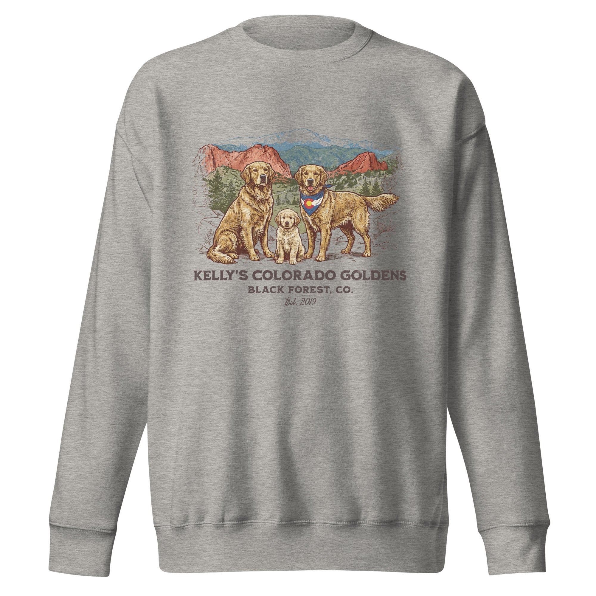Kelly's CO Goldens Unisex Crew Neck Sweatshirt