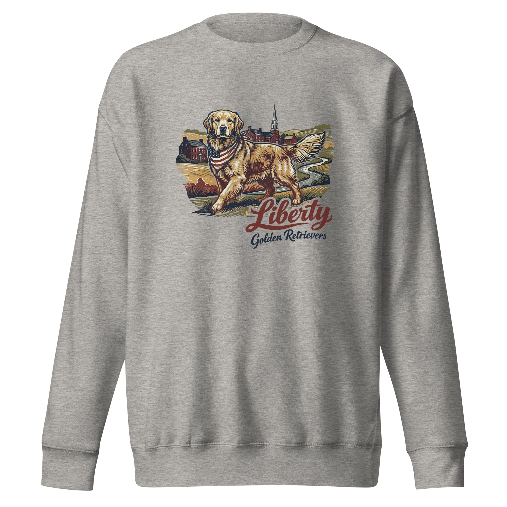 Liberty Golden Retrievers Unisex Crew Neck