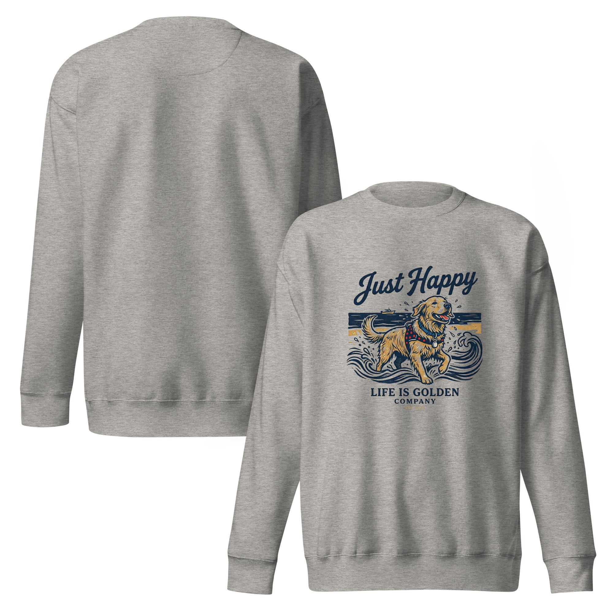 Just Happy Unisex Crew Neck