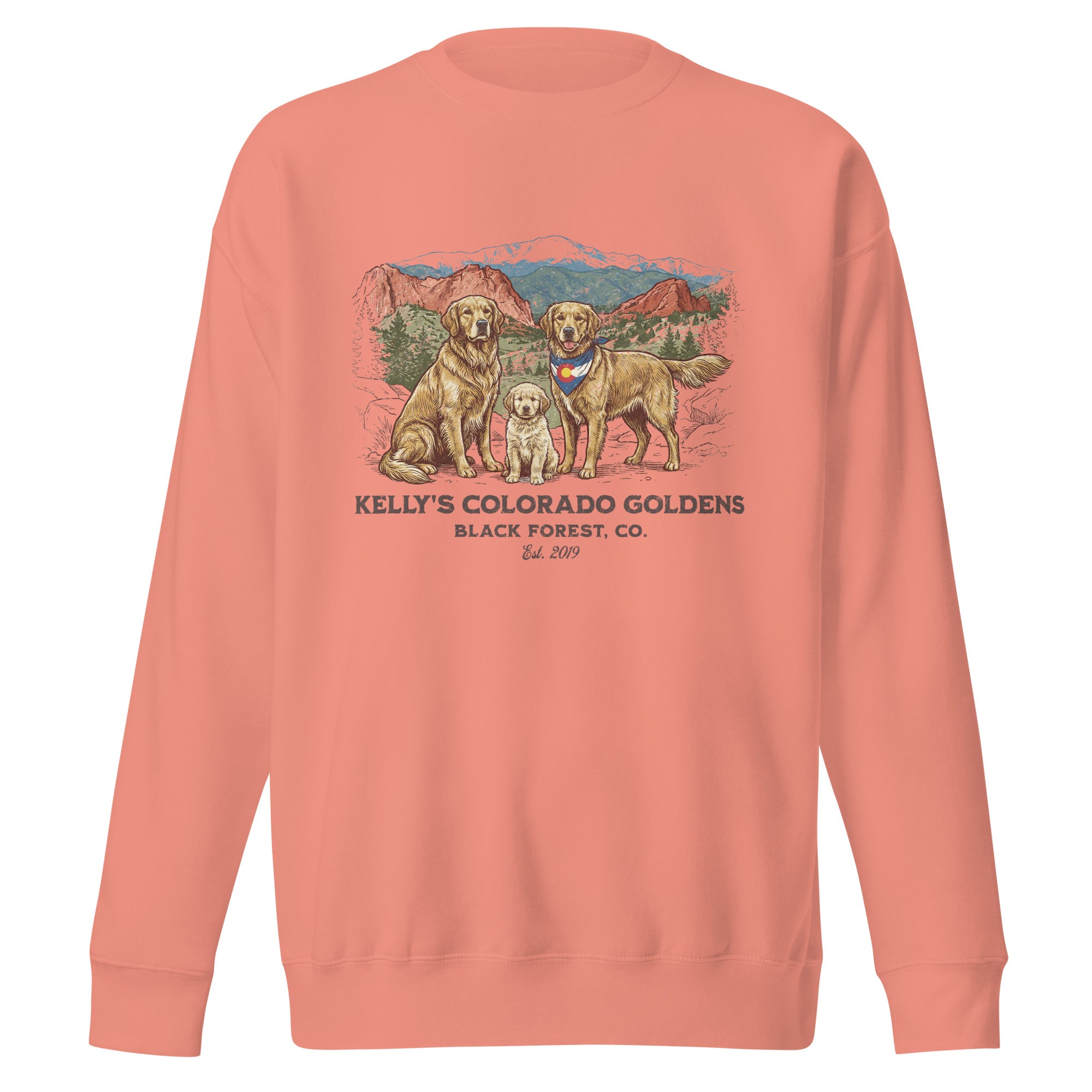 Kelly's CO Goldens Unisex Crew Neck Sweatshirt