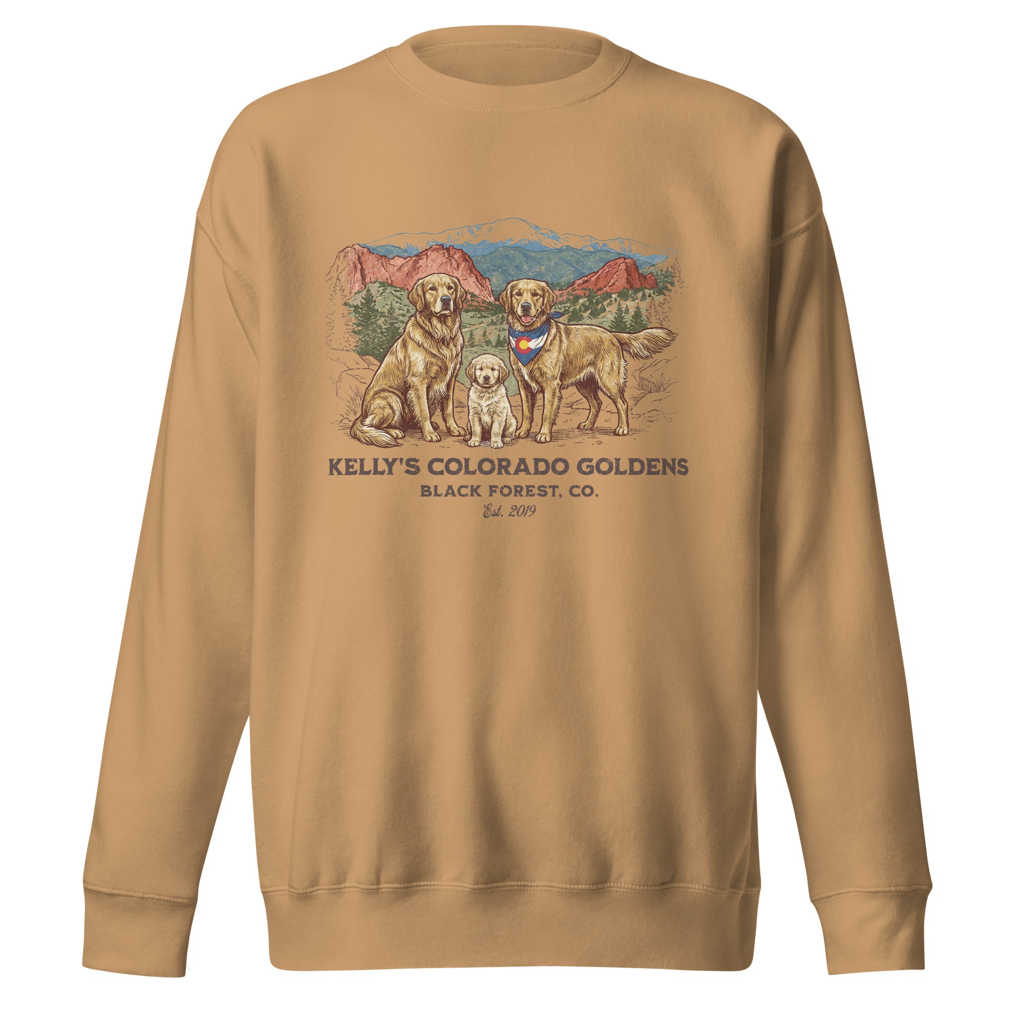 Kelly's CO Goldens Unisex Crew Neck Sweatshirt