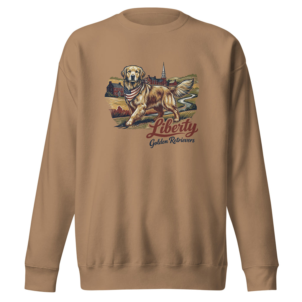 Liberty Golden Retrievers Unisex Crew Neck