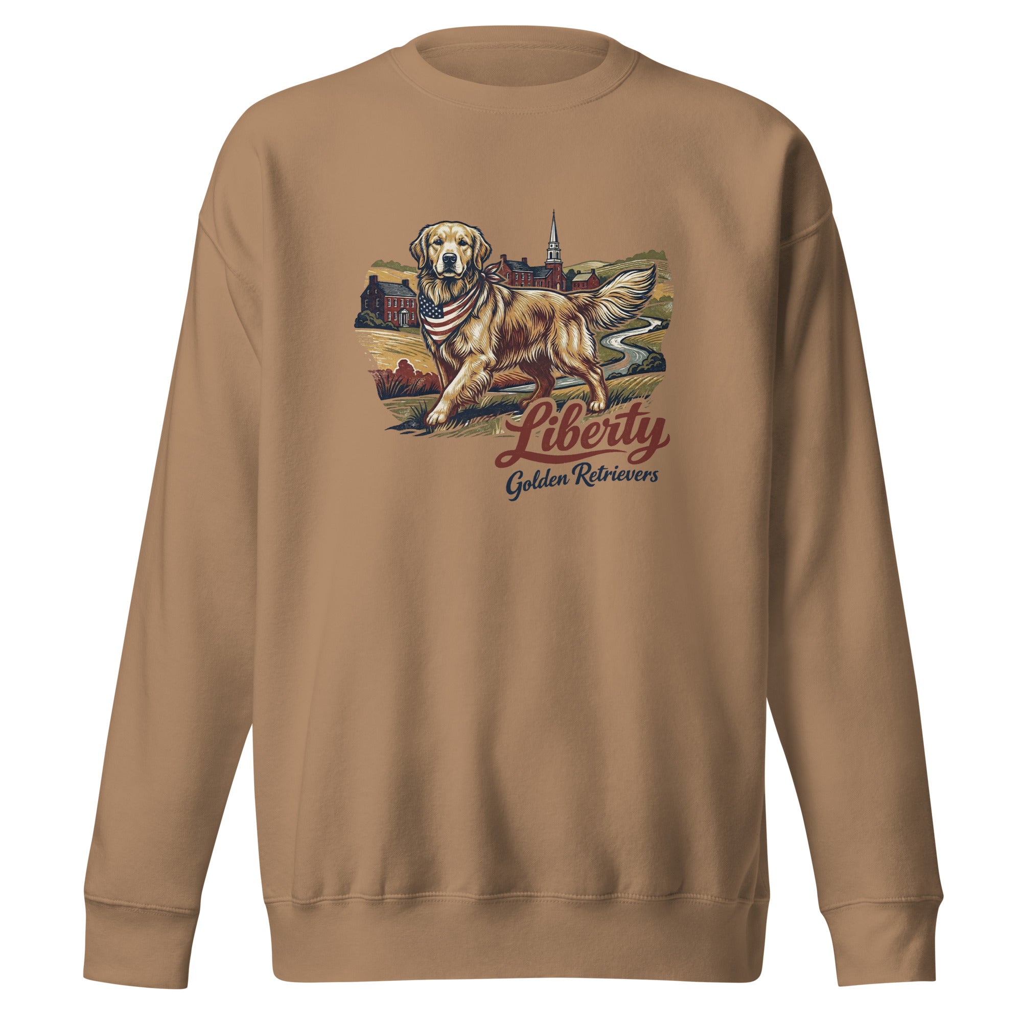 Liberty Golden Retrievers Unisex Crew Neck
