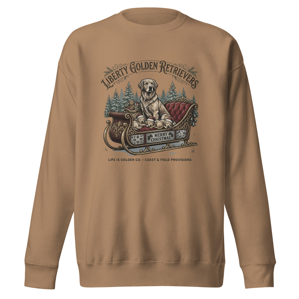 Liberty Goldens Christmas Unisex Crew Neck