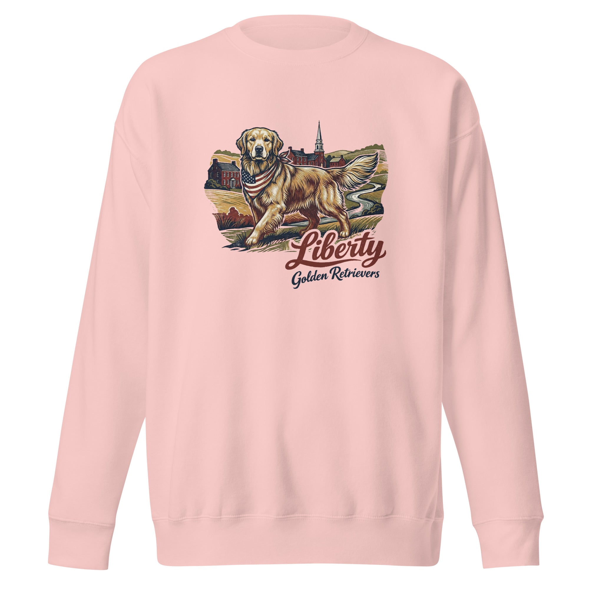 Liberty Golden Retrievers Unisex Crew Neck