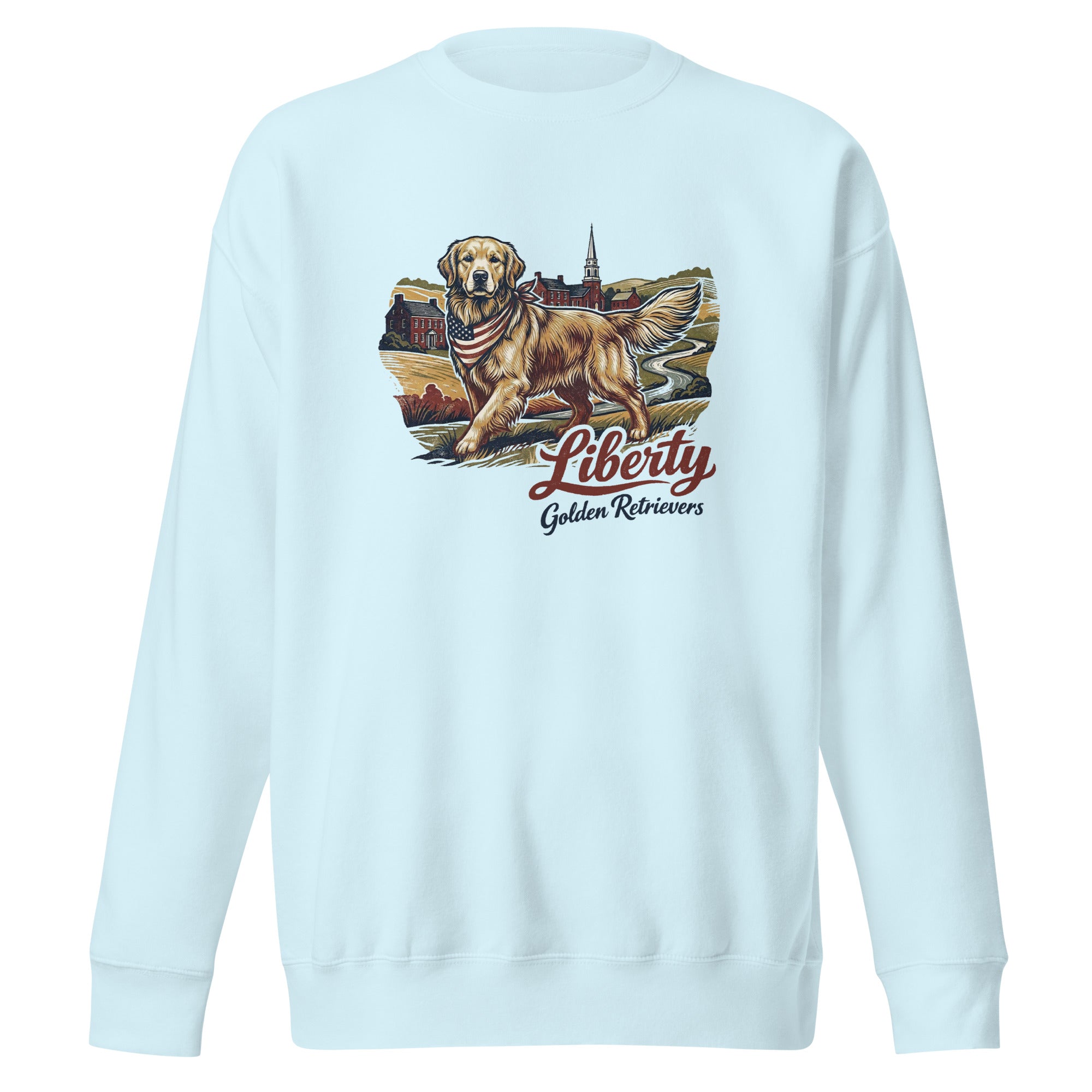 Liberty Golden Retrievers Unisex Crew Neck
