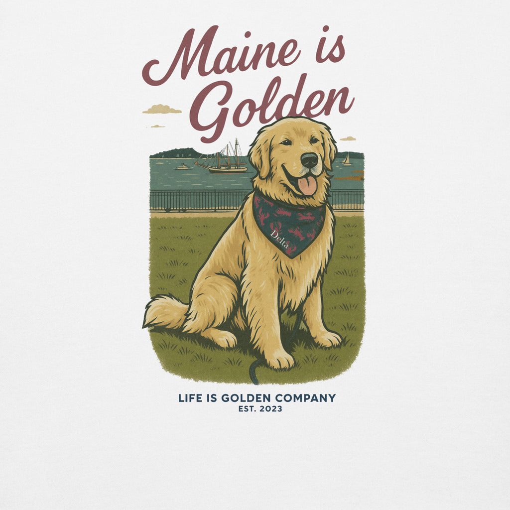Maine is Golden Crew Neck