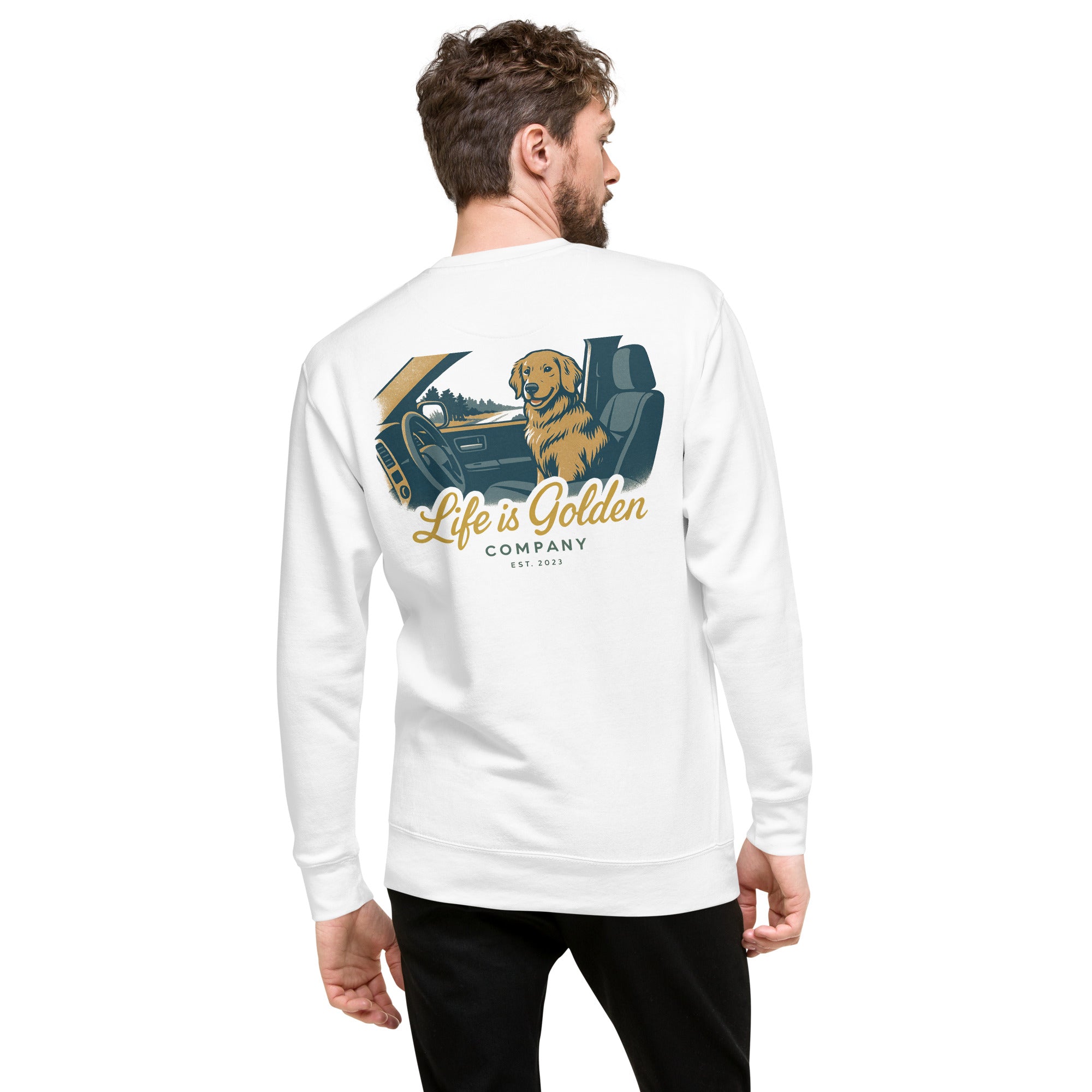 Riding Shotgun Unisex Crew Neck