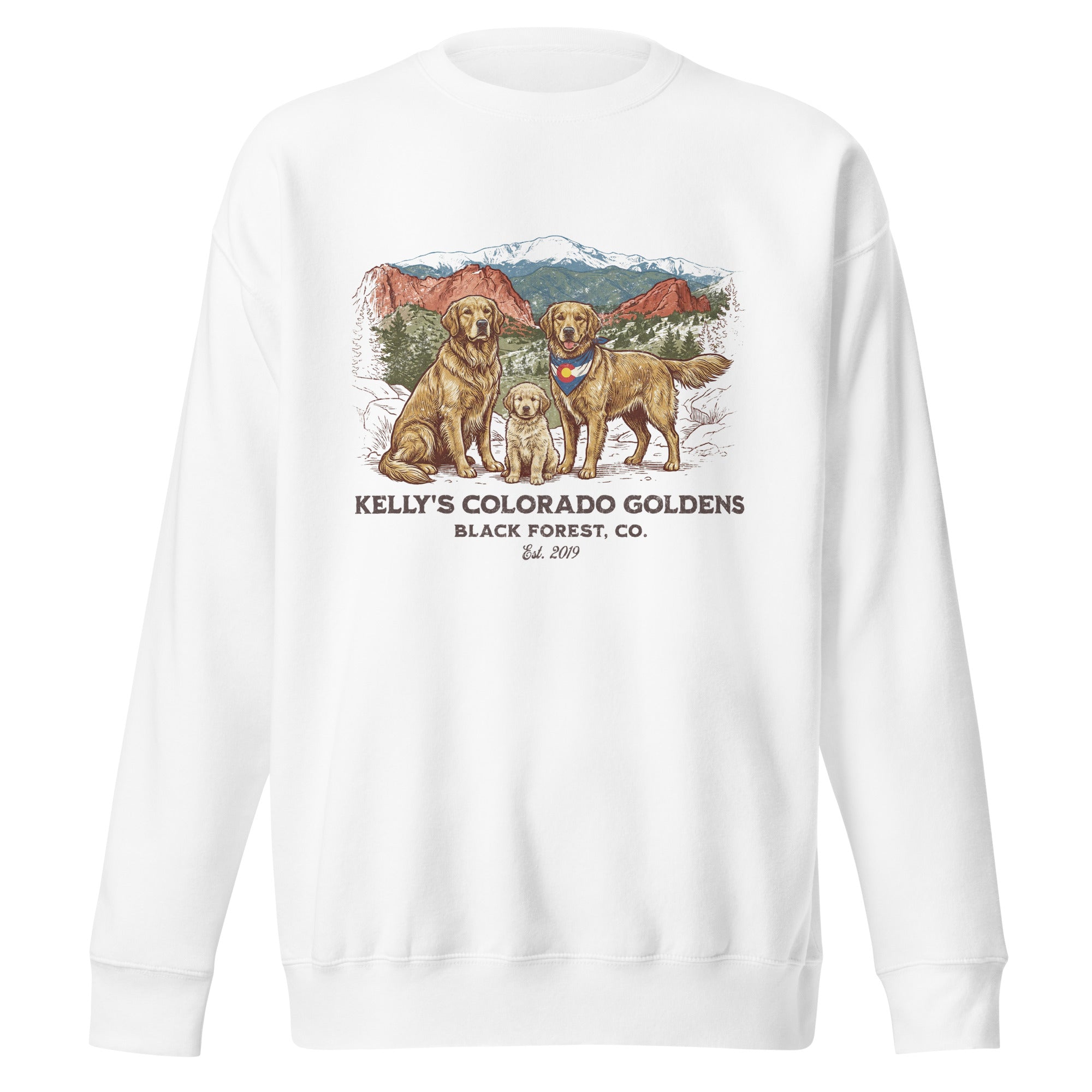 Kelly's CO Goldens Unisex Crew Neck Sweatshirt