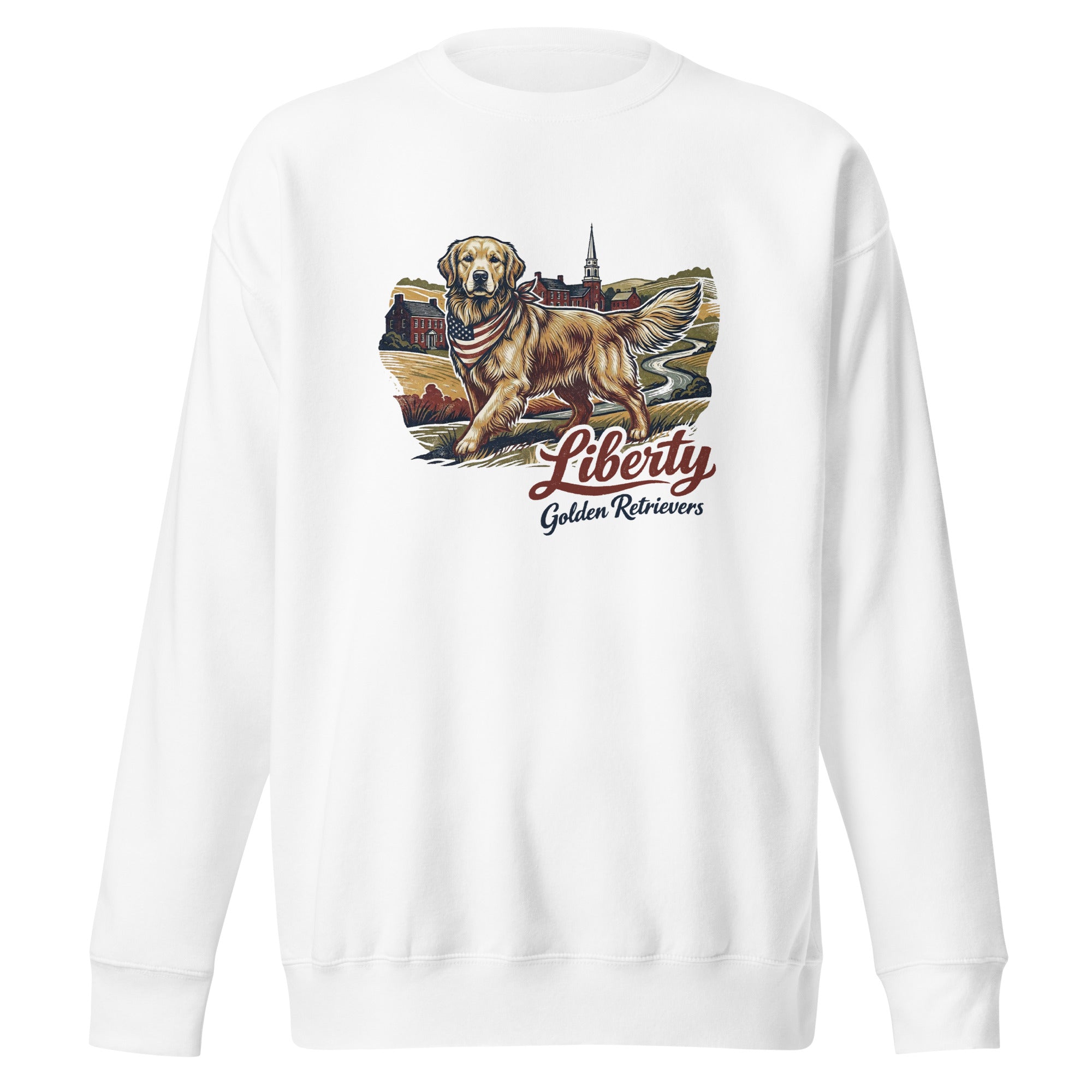 Liberty Golden Retrievers Unisex Crew Neck