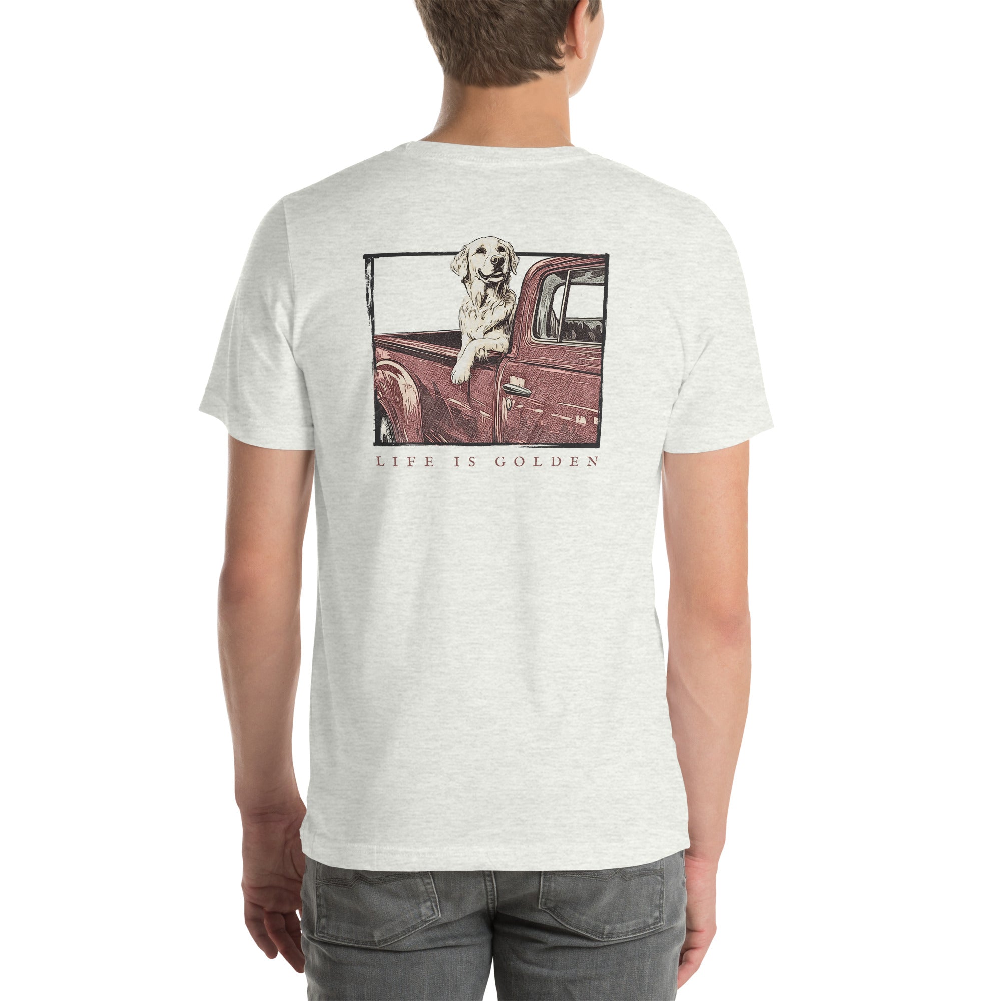 Classic Pickup Golden Retriever T-Shirt