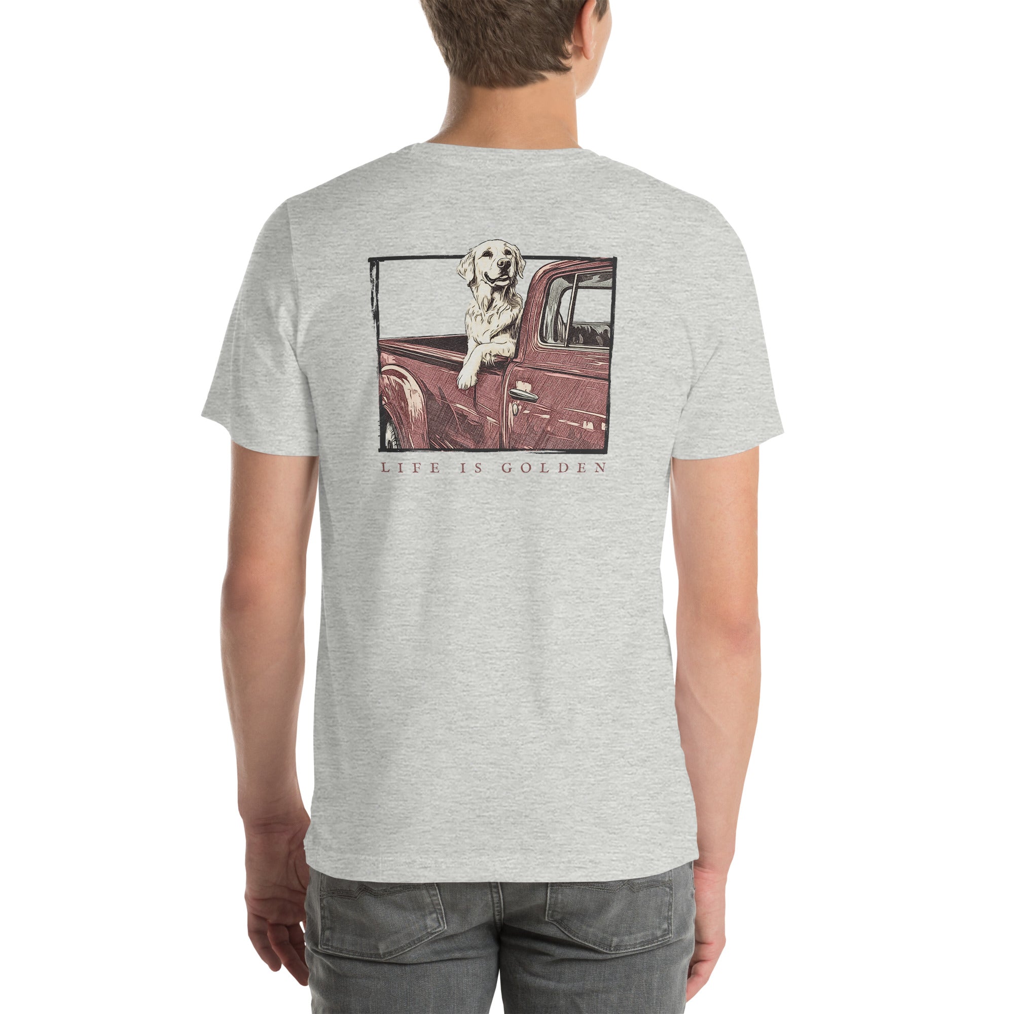 Classic Pickup Golden Retriever T-Shirt