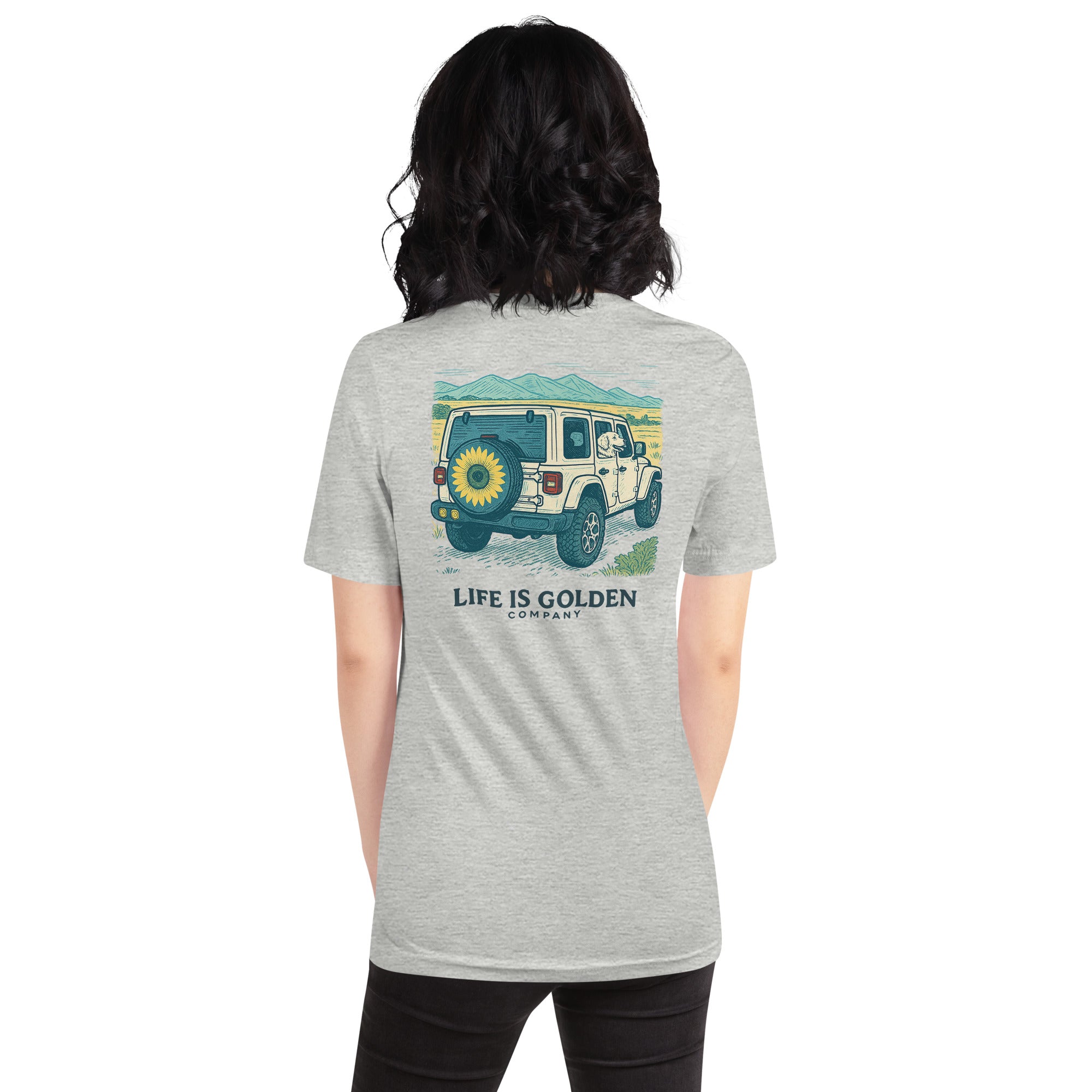 Sunflower Jeep Tee