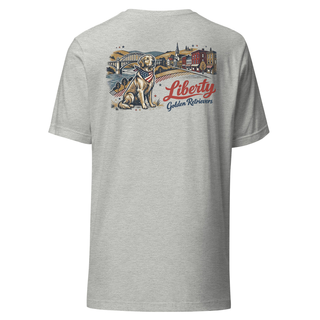 Liberty Golden Retrievers II Unisex Tee