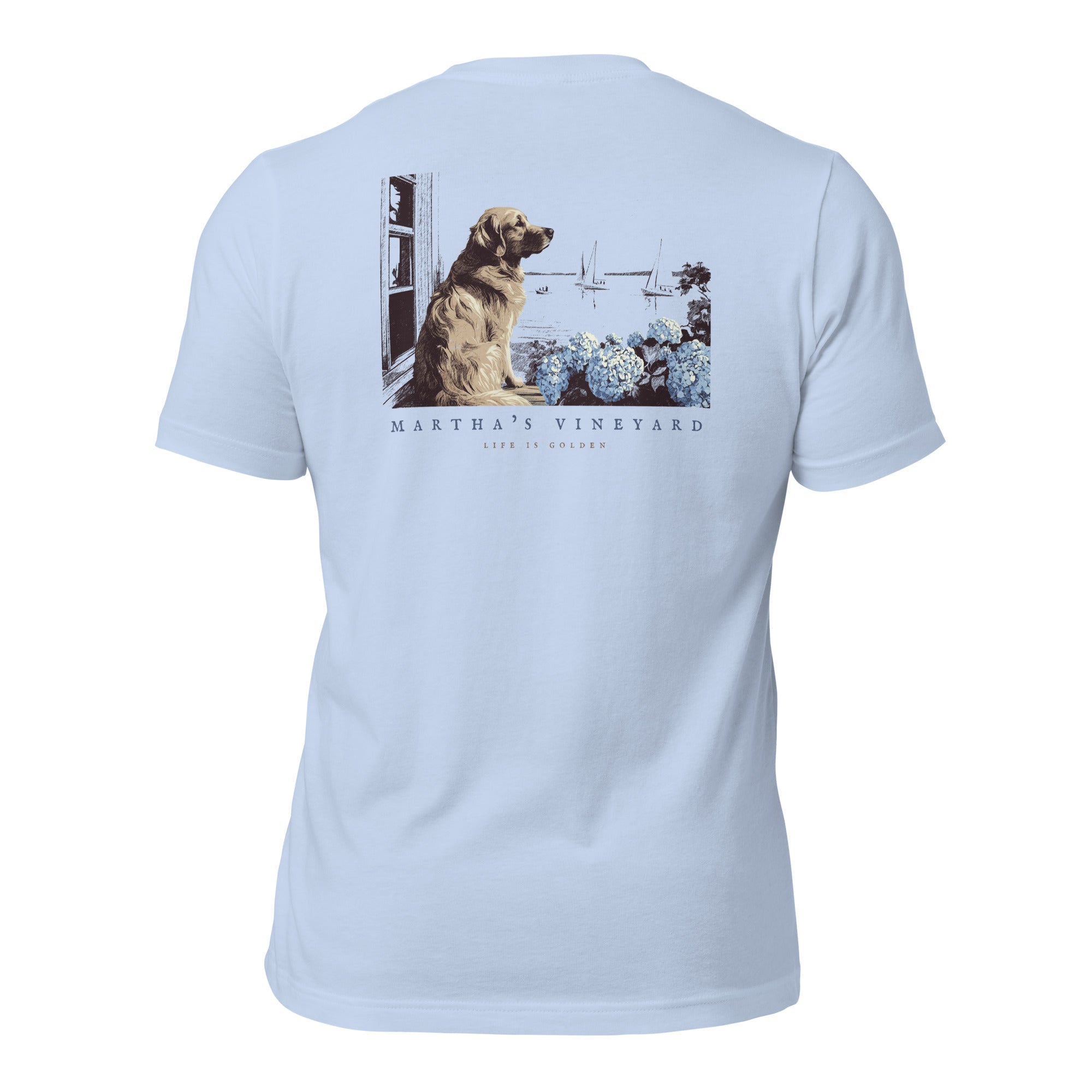 Vineyard Golden Retriever Tee