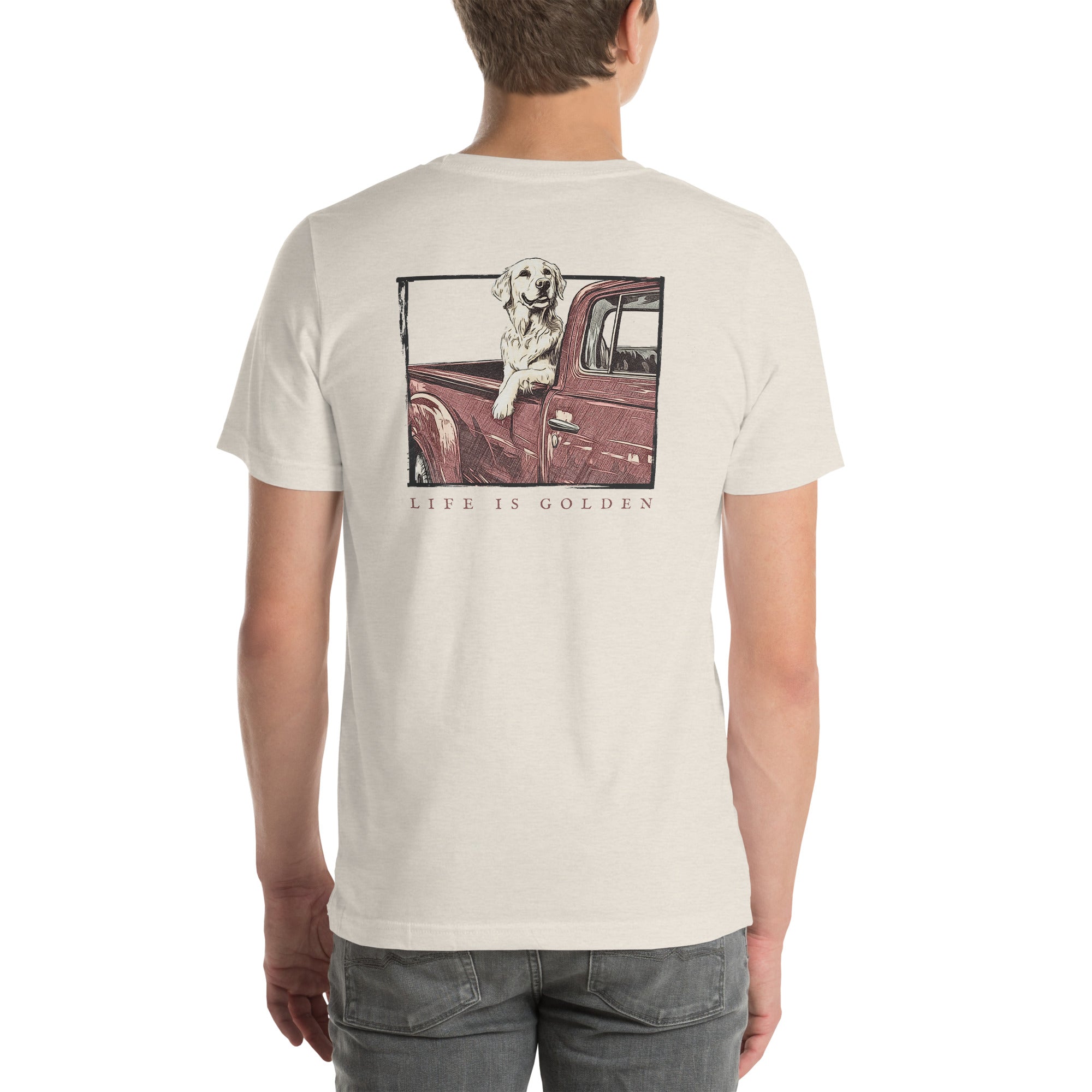 Classic Pickup Golden Retriever T-Shirt