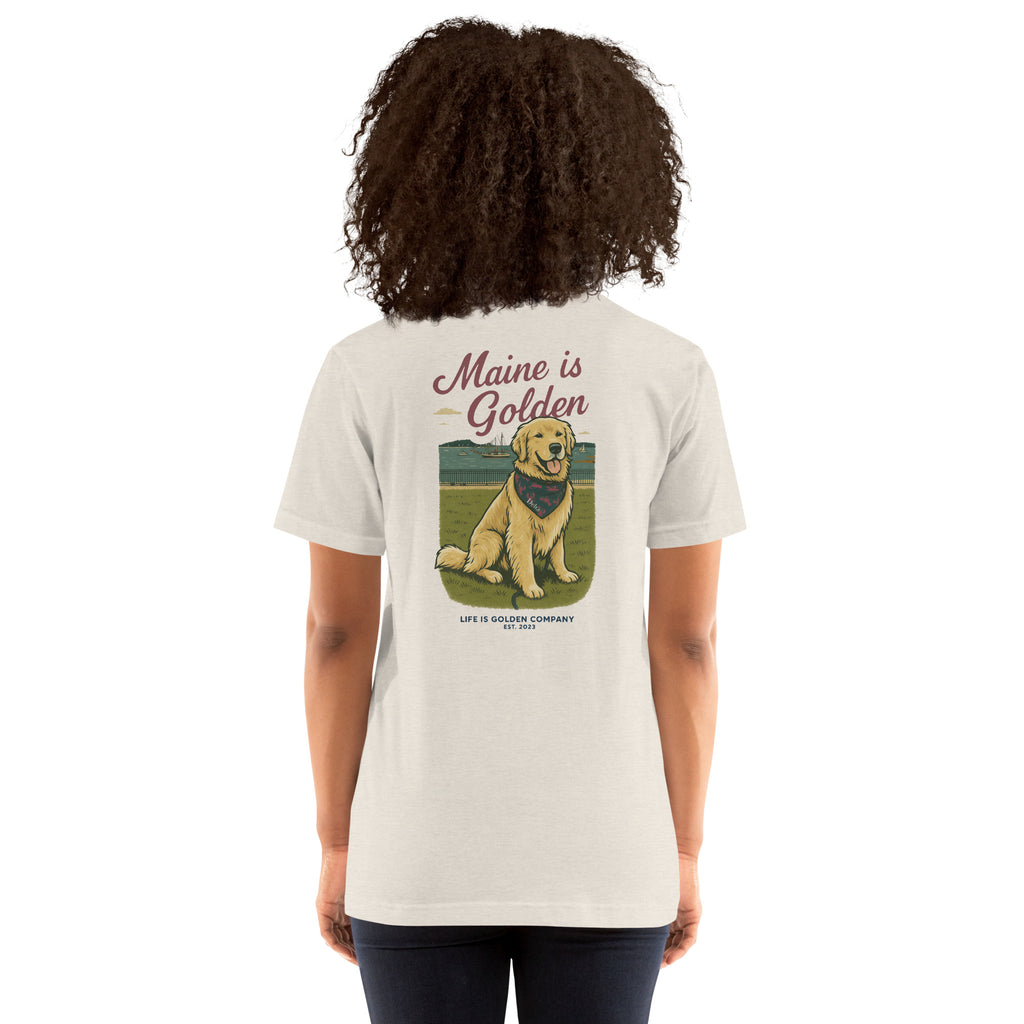 Maine is Golden Unisex Tee