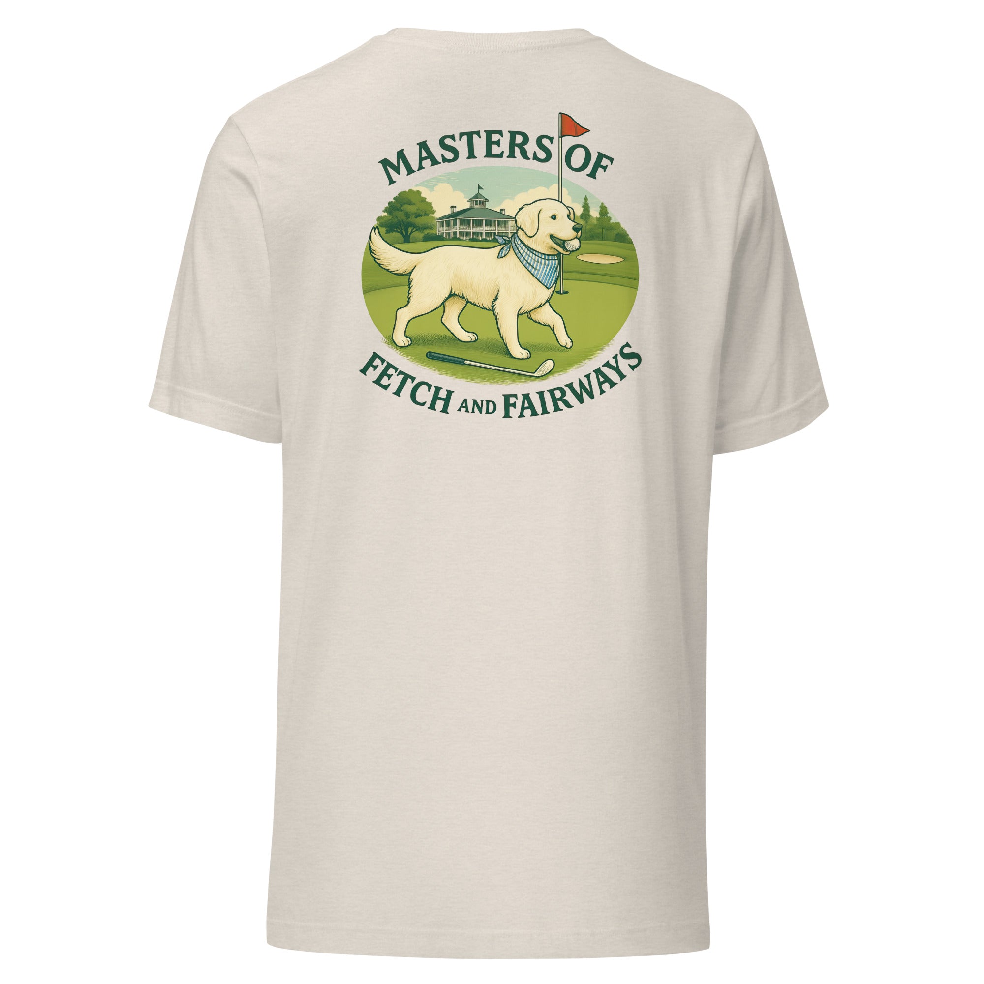 Masters of Fetch and Fairways Unisex tee