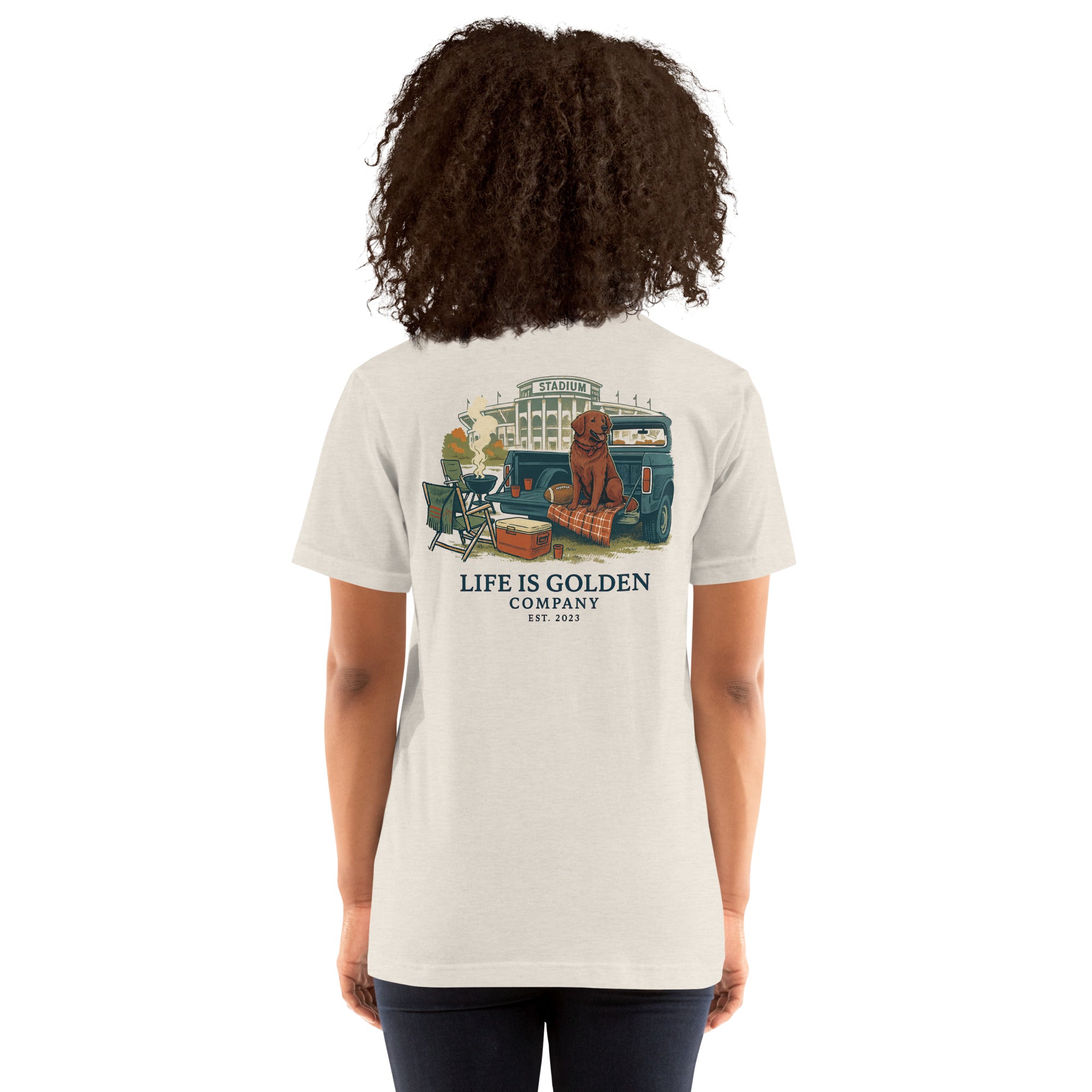 Game Day Tee - Red Golden Retriever Edition