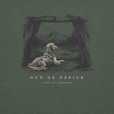 Out Of Office Golden Retriever Tee