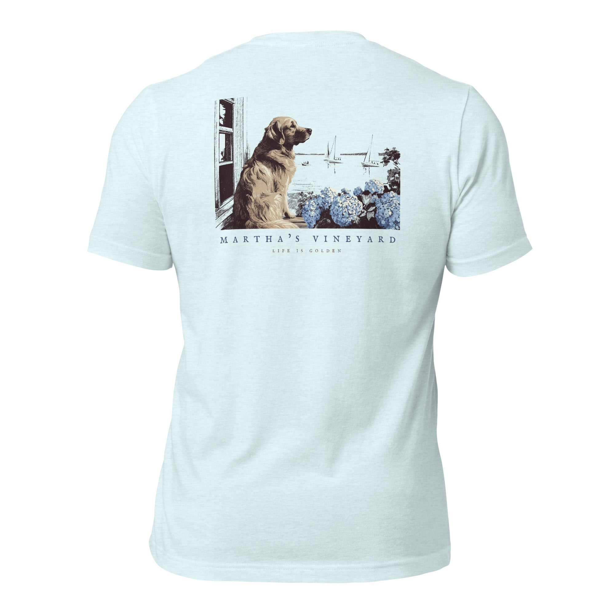Vineyard Golden Retriever Tee