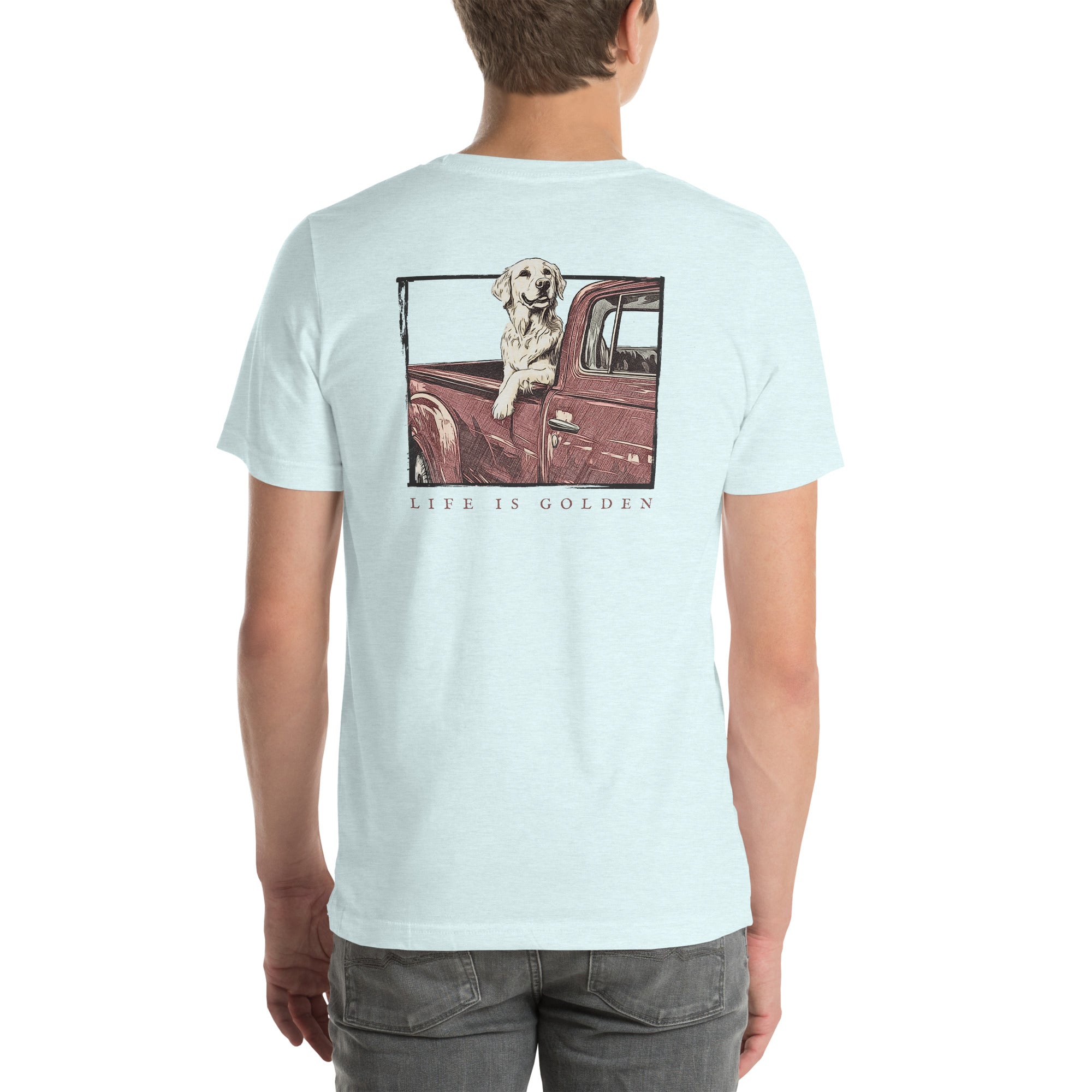 Classic Pickup Golden Retriever T-Shirt